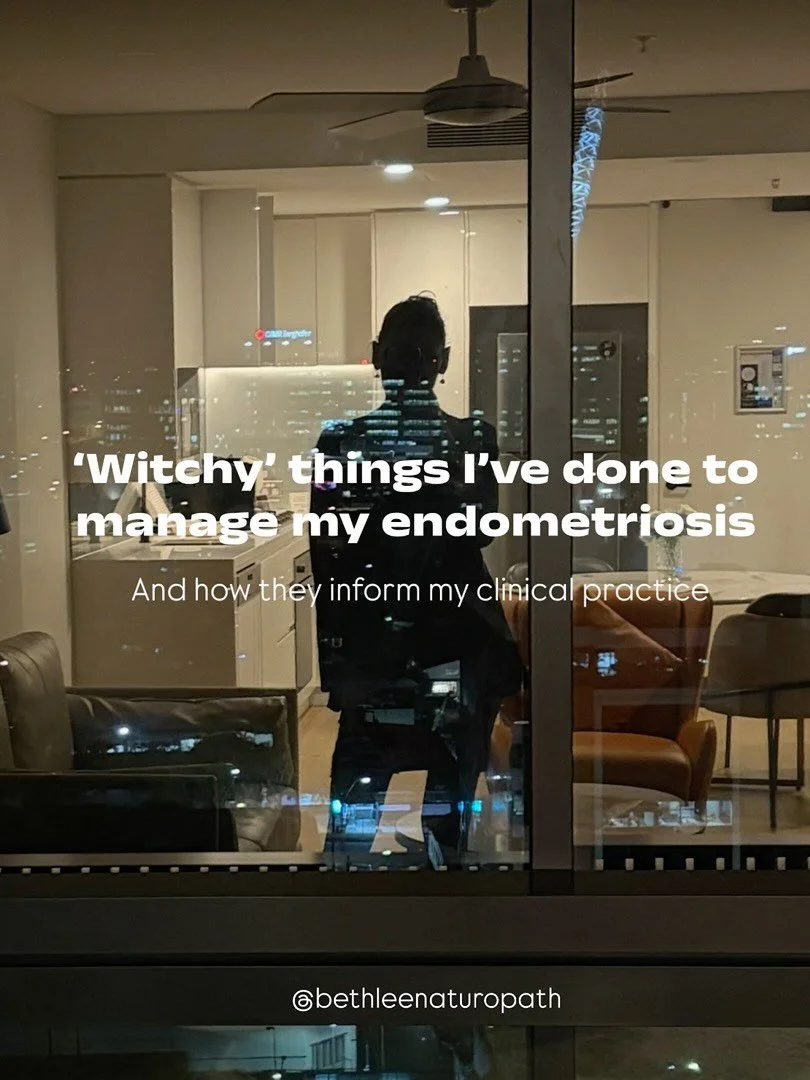 I know some people will read &ldquo;witchy&rdquo; and think this has nothing to do with endometriosis care&hellip;

But for me, these practices were part of working through what years of pain had done to my relationship with my body and spirit. 

I e