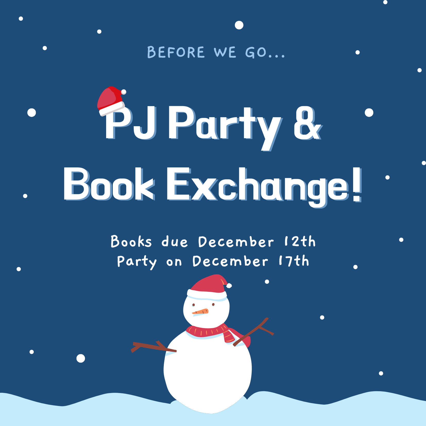 PJ Party & Book Exchange