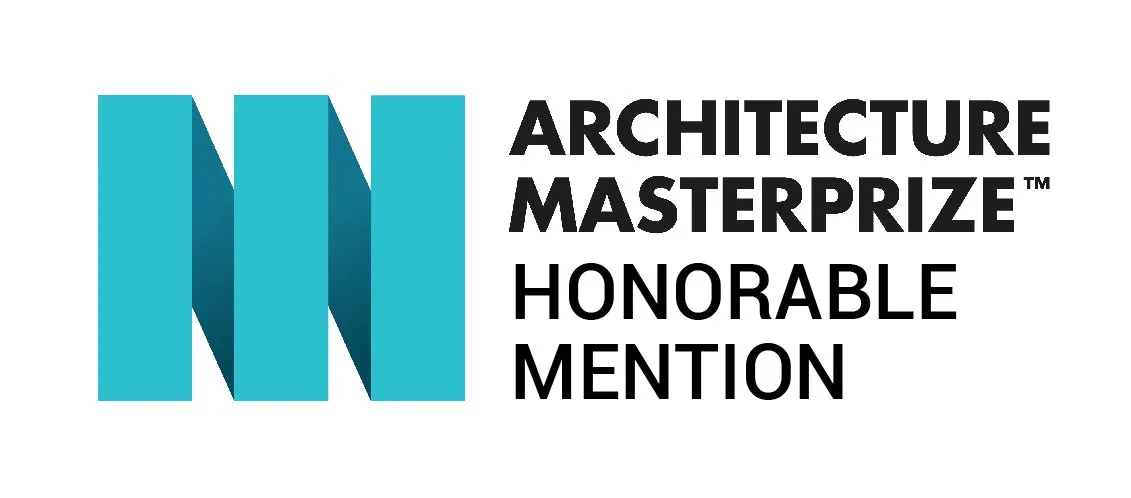 Logo for the Architecture MasterPrize with the text 'Honorable Mention'.