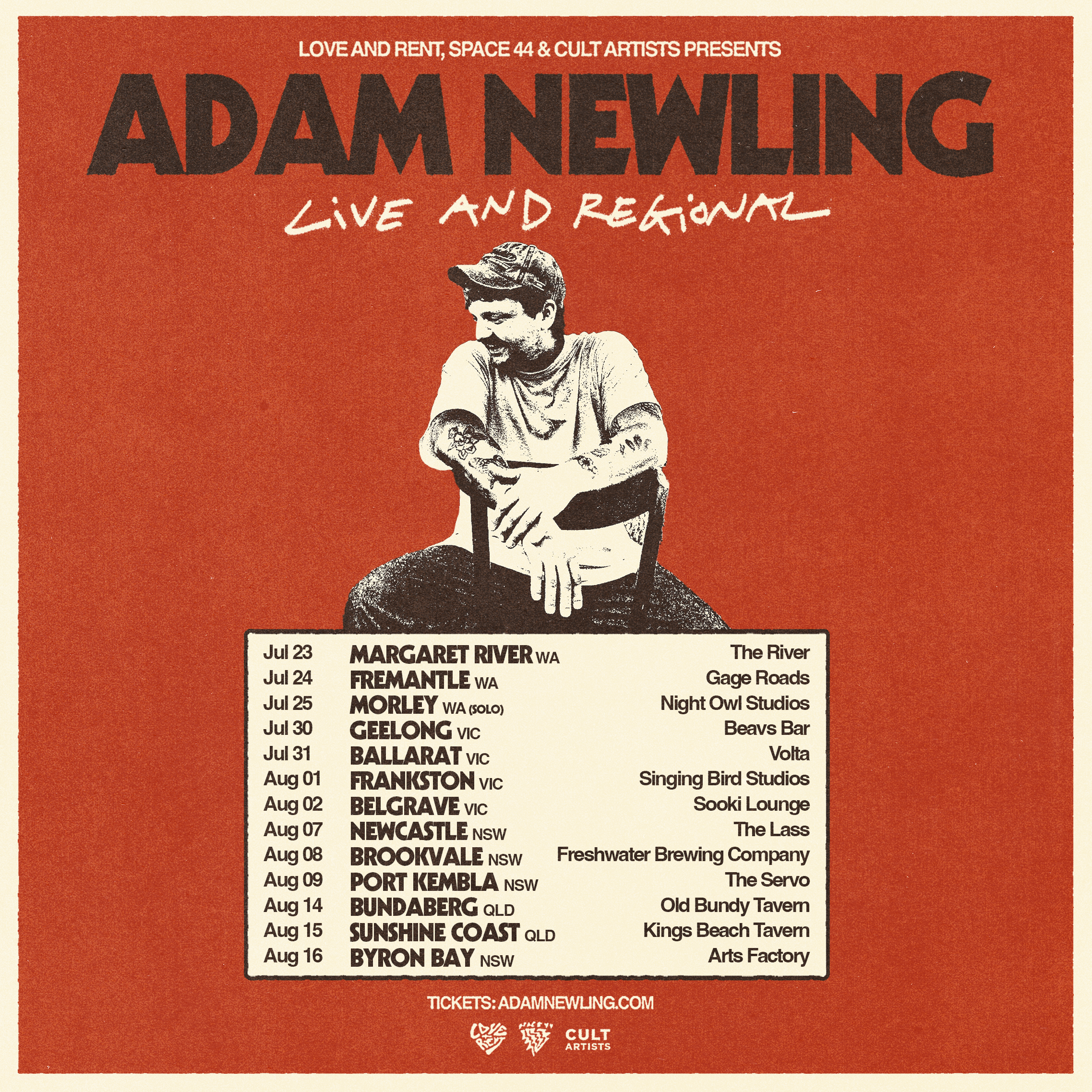 ADAM NEWLING REGIONAL TOUR