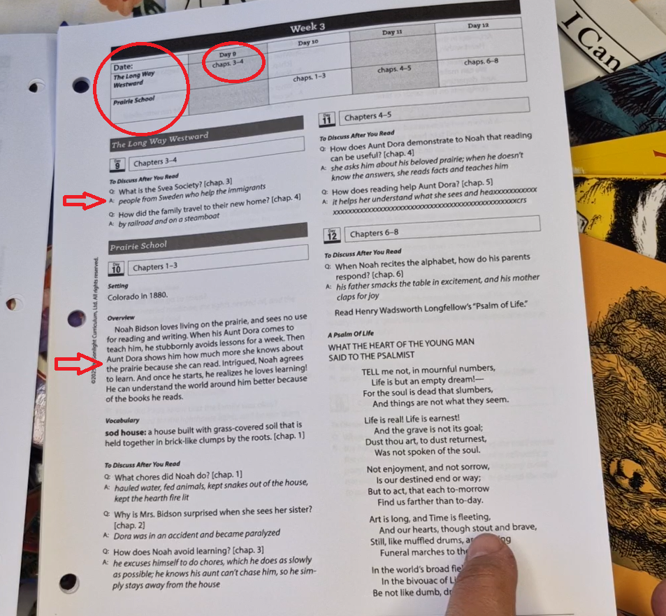 The Sonlight Teacher's Guide is so simple, anyone can use it!