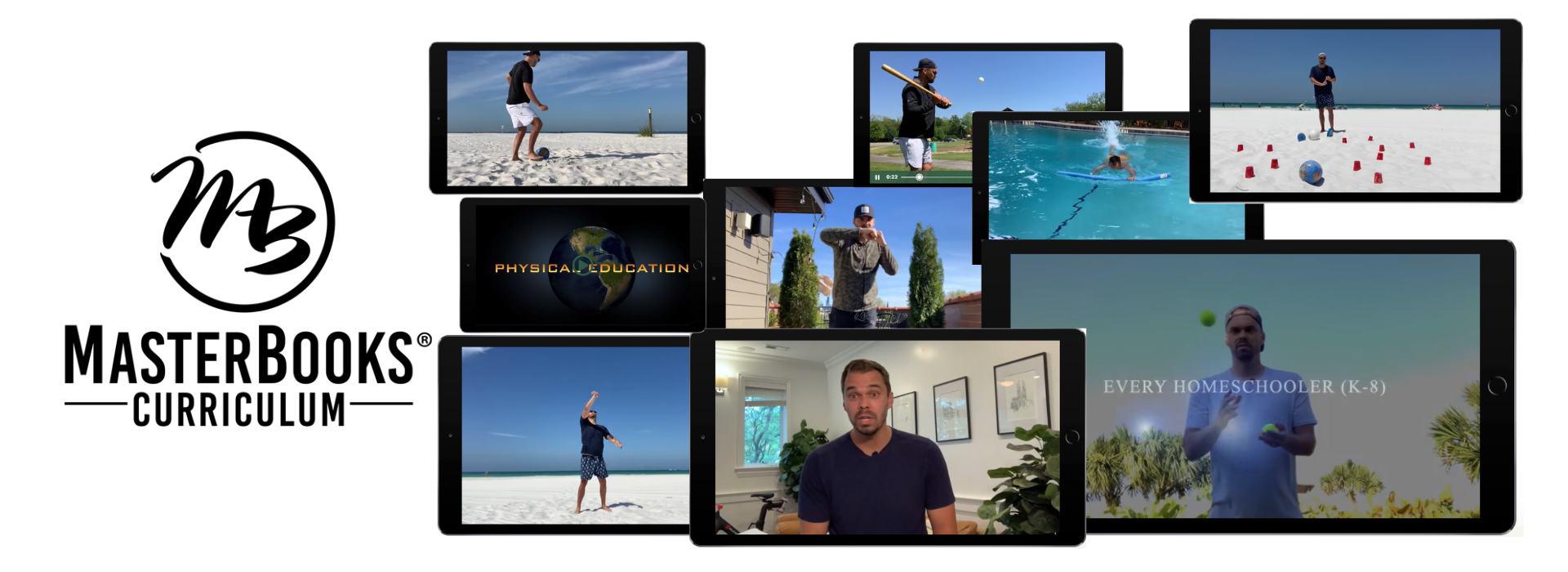 Masterbooks PE curriculum covers from K-8 and then high school with their strength and conditioning program.