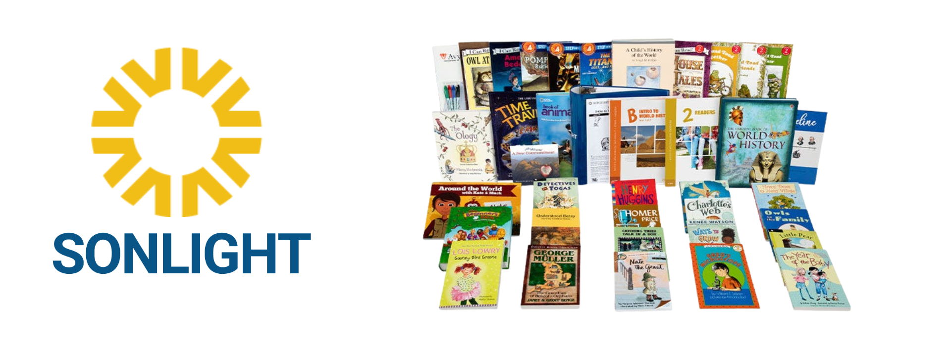 Sonlight curriculum with the Sonlight Logo