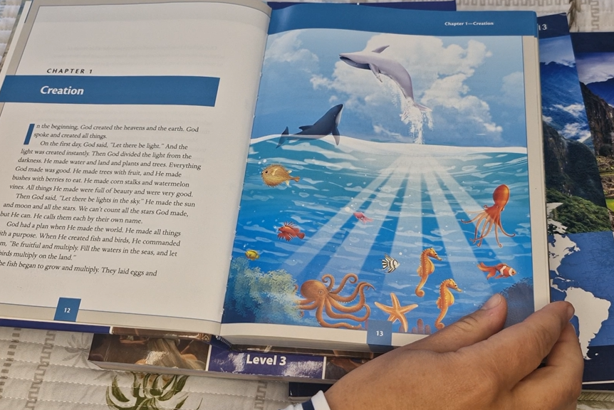 Generations textbooks are bright and pictures are gorgeous.
