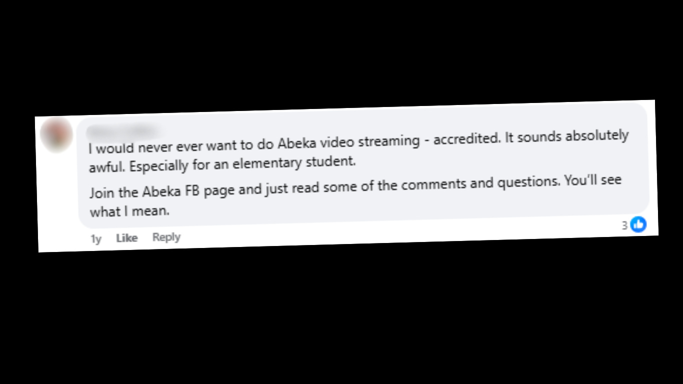 Abeka Academy can be drill and kill as this parent found out and many others. The accredited version makes kids do all the busywork and keeps them busy way longer than need be. I recommend unaccredited!