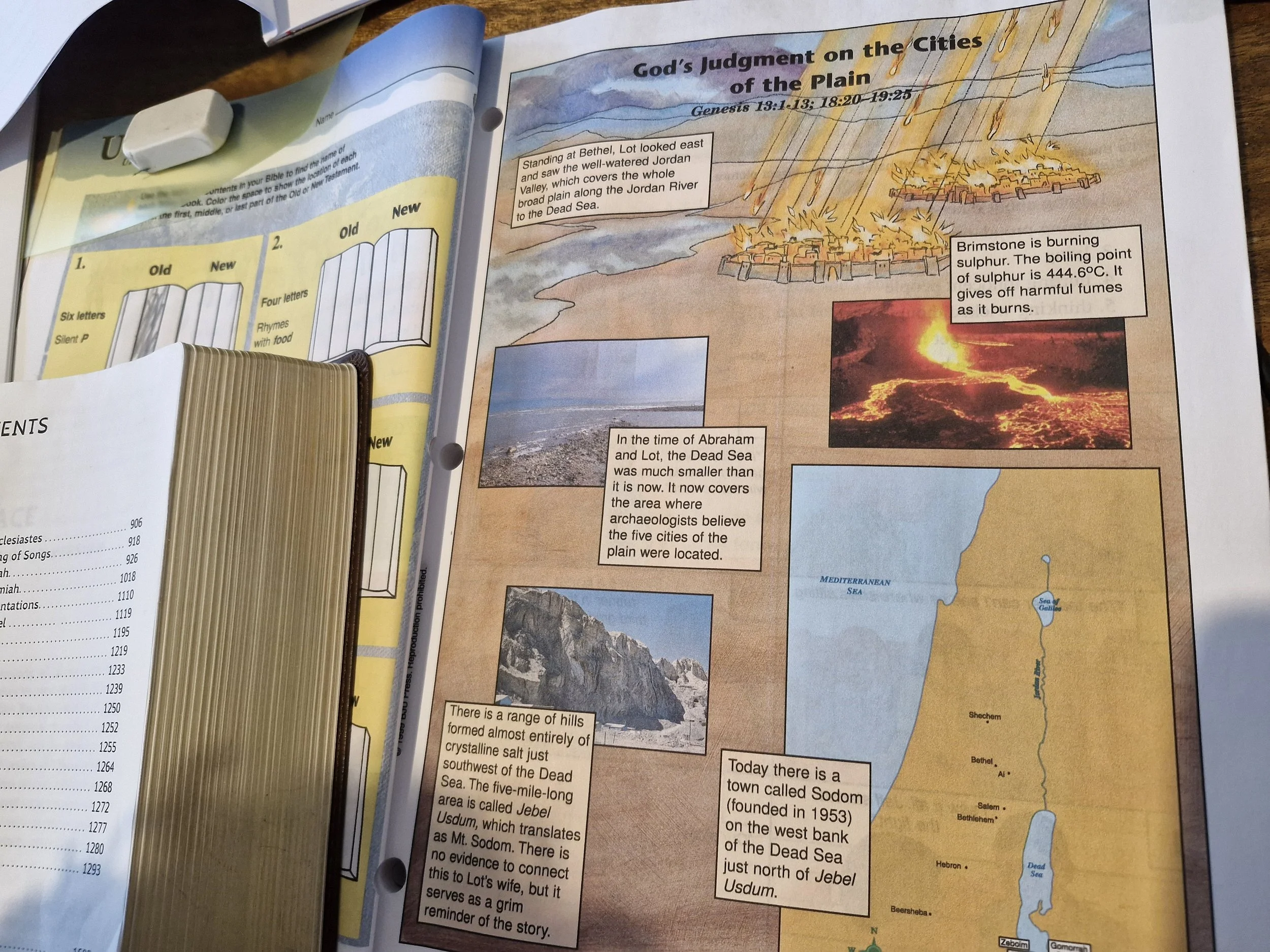 BJU Press Bible 3 Workbook Page.