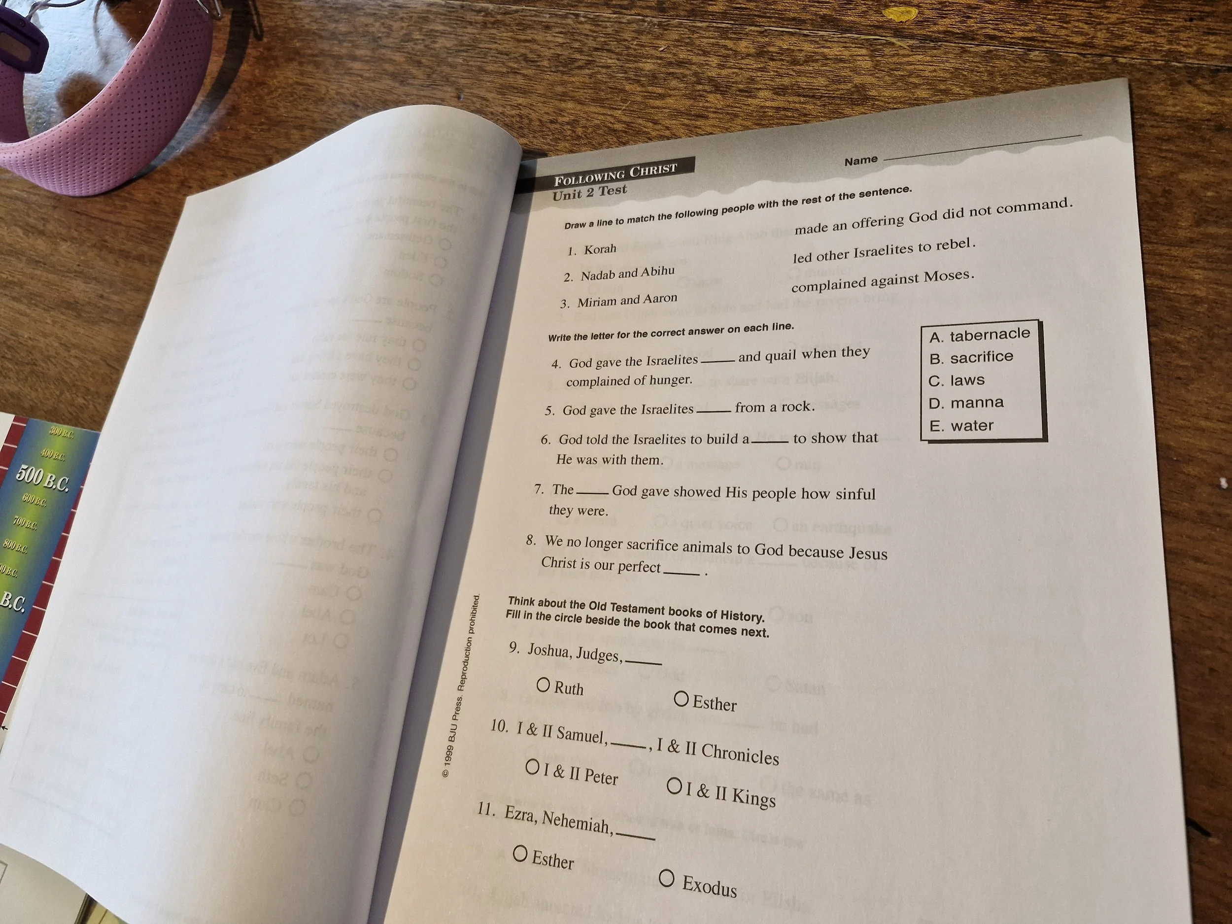 Test booklet