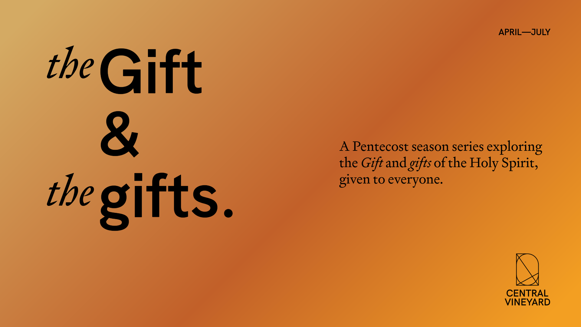 New series: The Gift and the gifts.