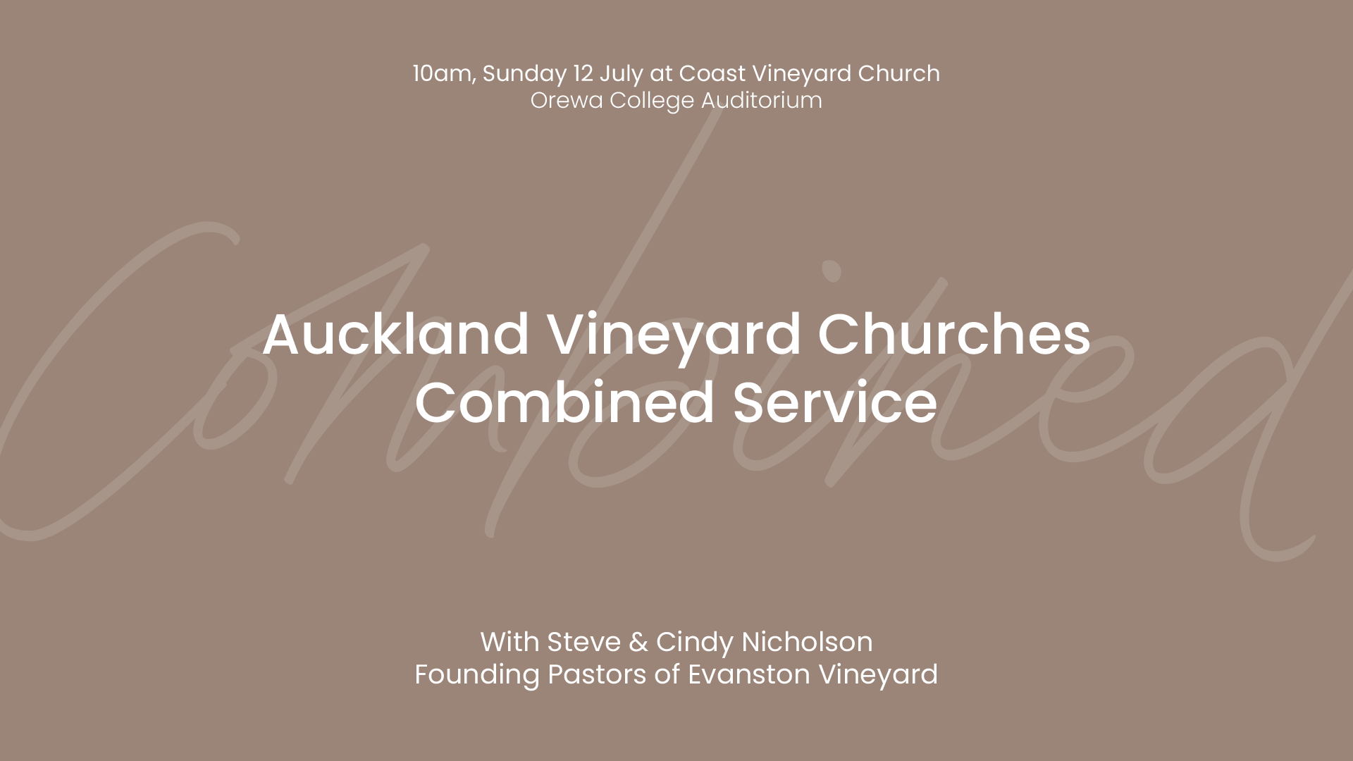 AKL Combined Sunday Gathering