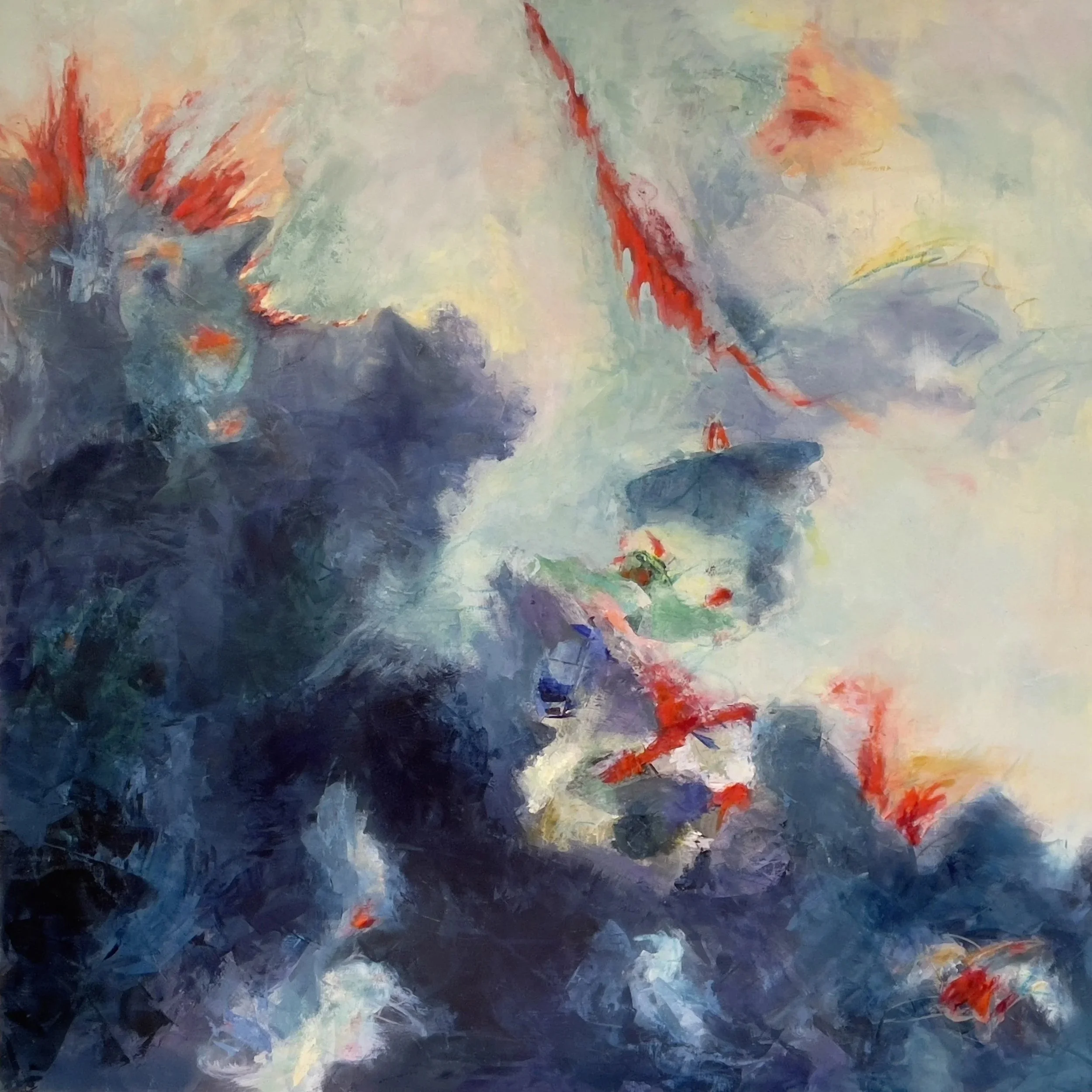 April's Battle
Acrylic Mixed Media on Panel
36" x 36"