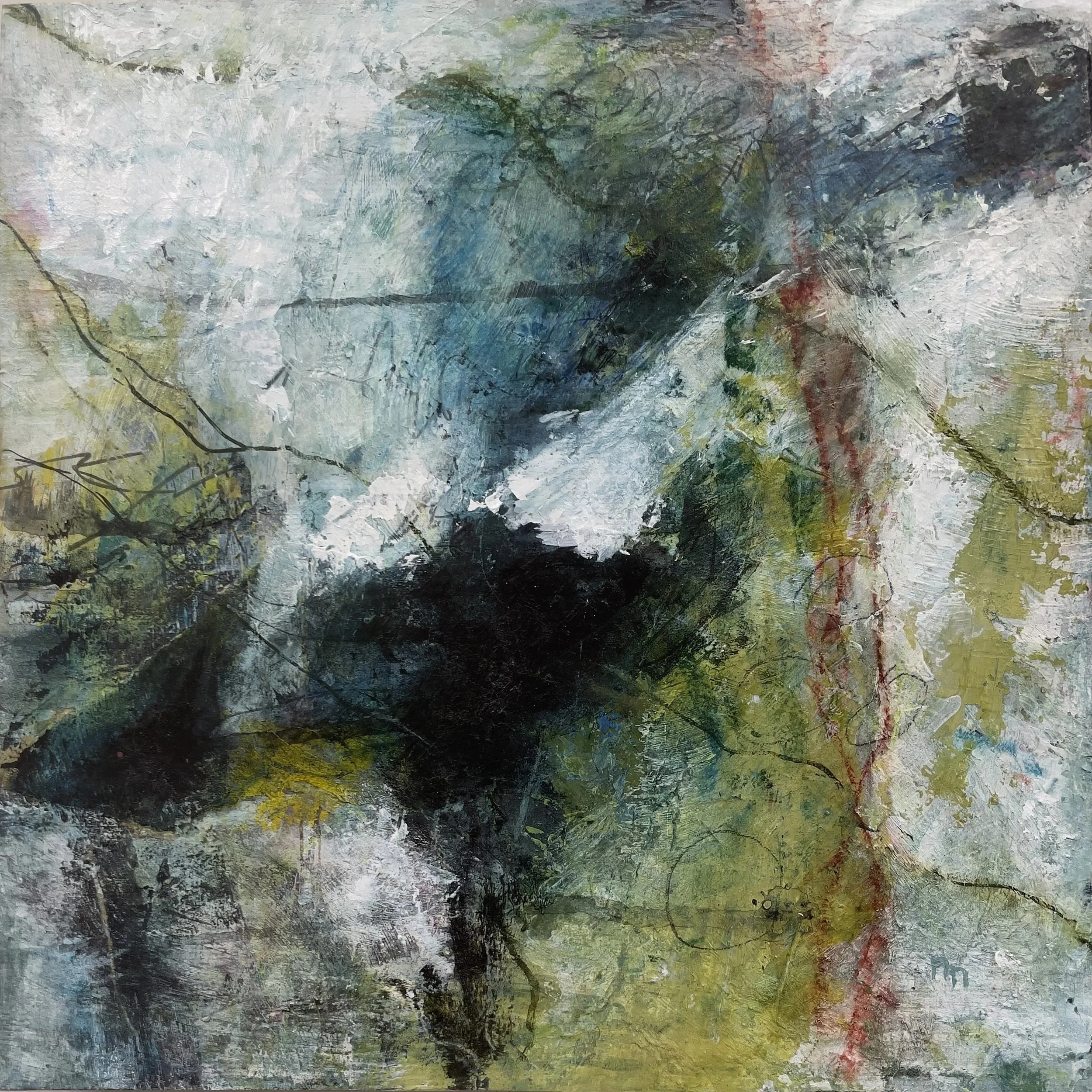 Beckoning
Acrylic Mixed Media on Panel
12" x 12"