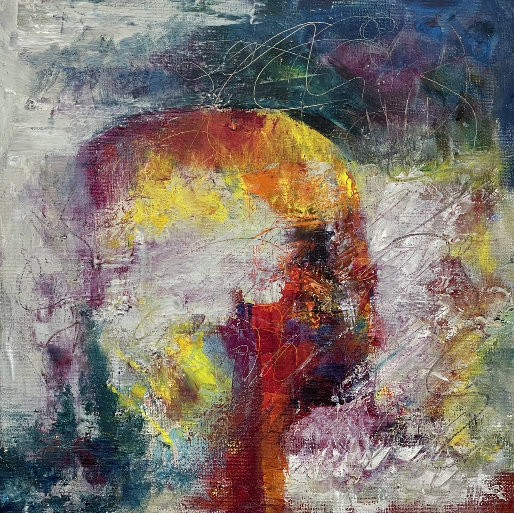 Inner Voyage
Oil & Cold Wax on Panel
12" x 12"