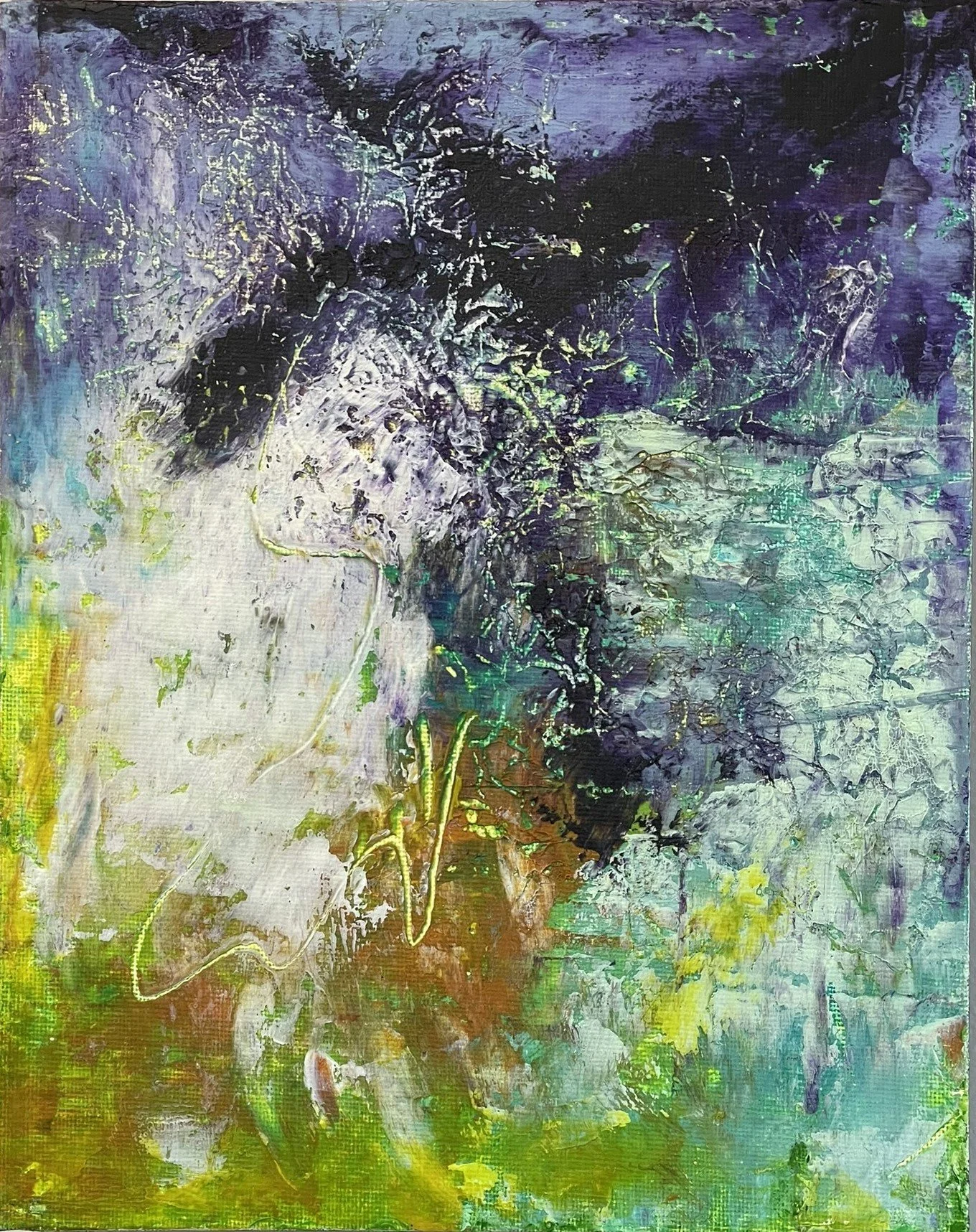 Take Me With You
Oil & Cold Wax on Canvas Board
7” x 5”