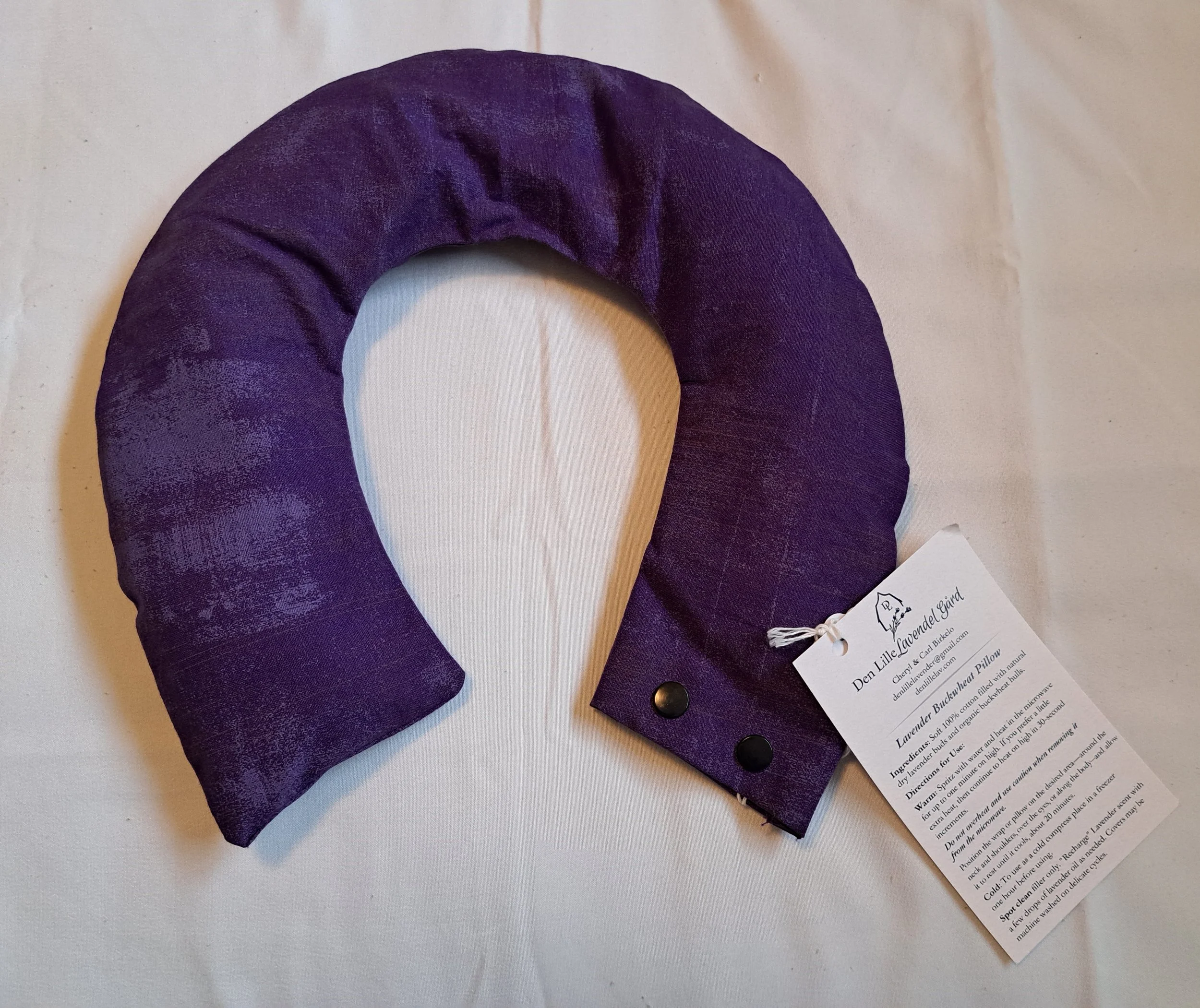 Lavender Buckwheat Neck Pillow  12-inch