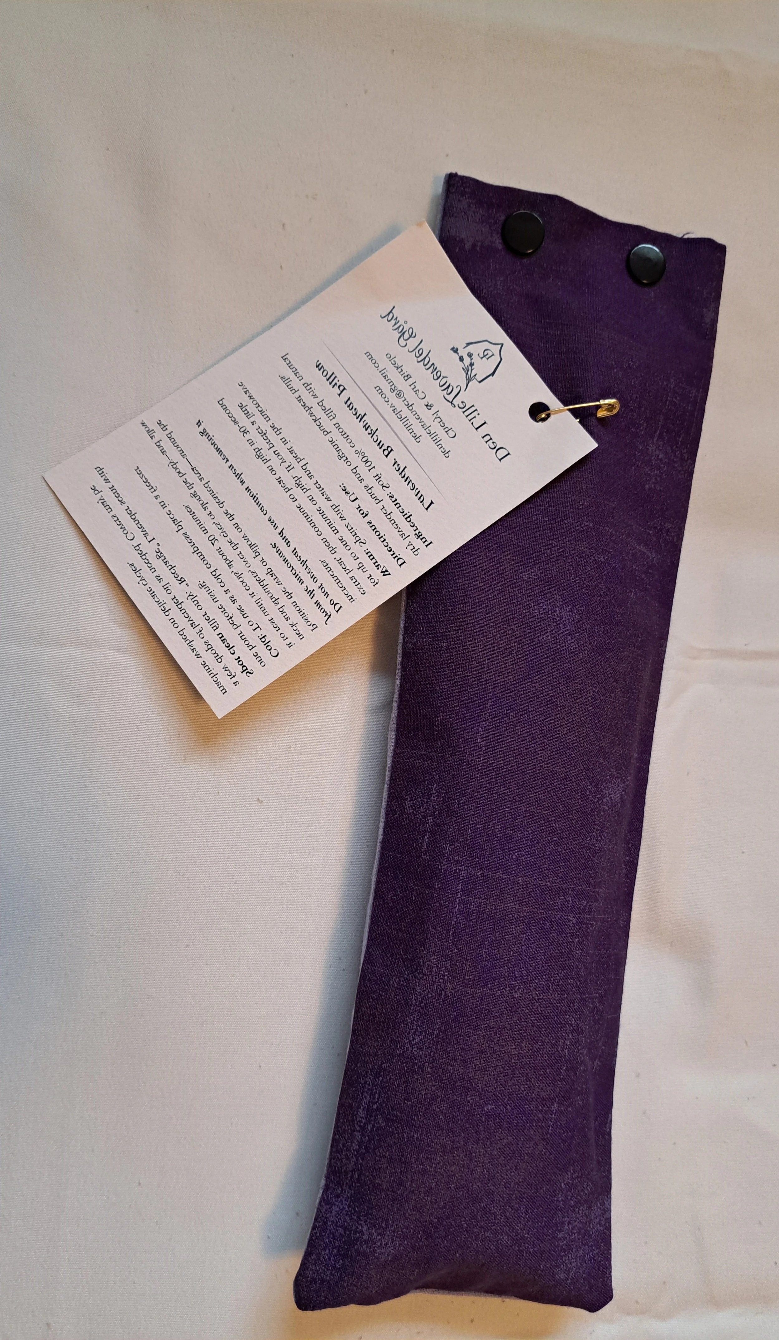 Lavender Buckwheat Eye Pillow  12-inch