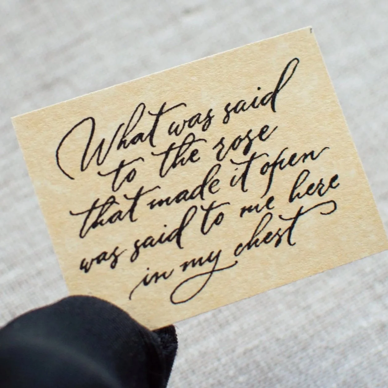 Scroll Message for Ophelia Jewelry