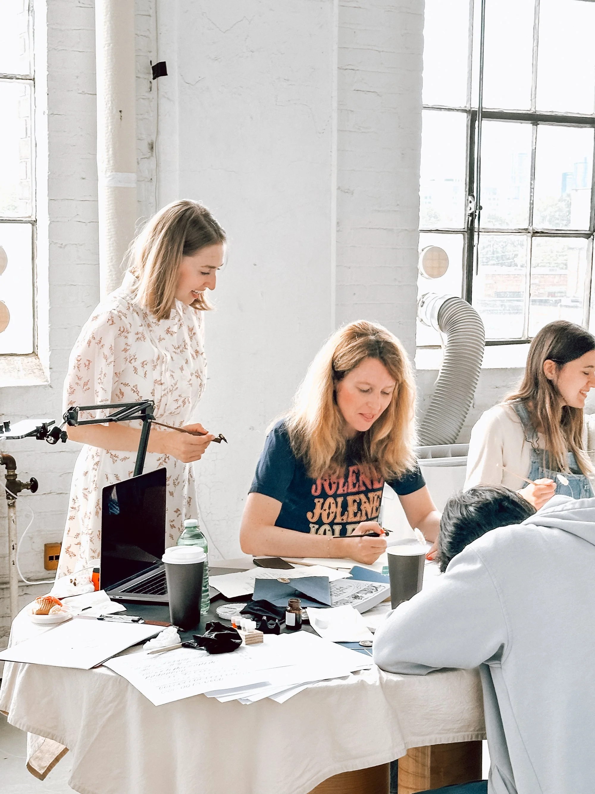 Small group calligraphy workshop in Toronto