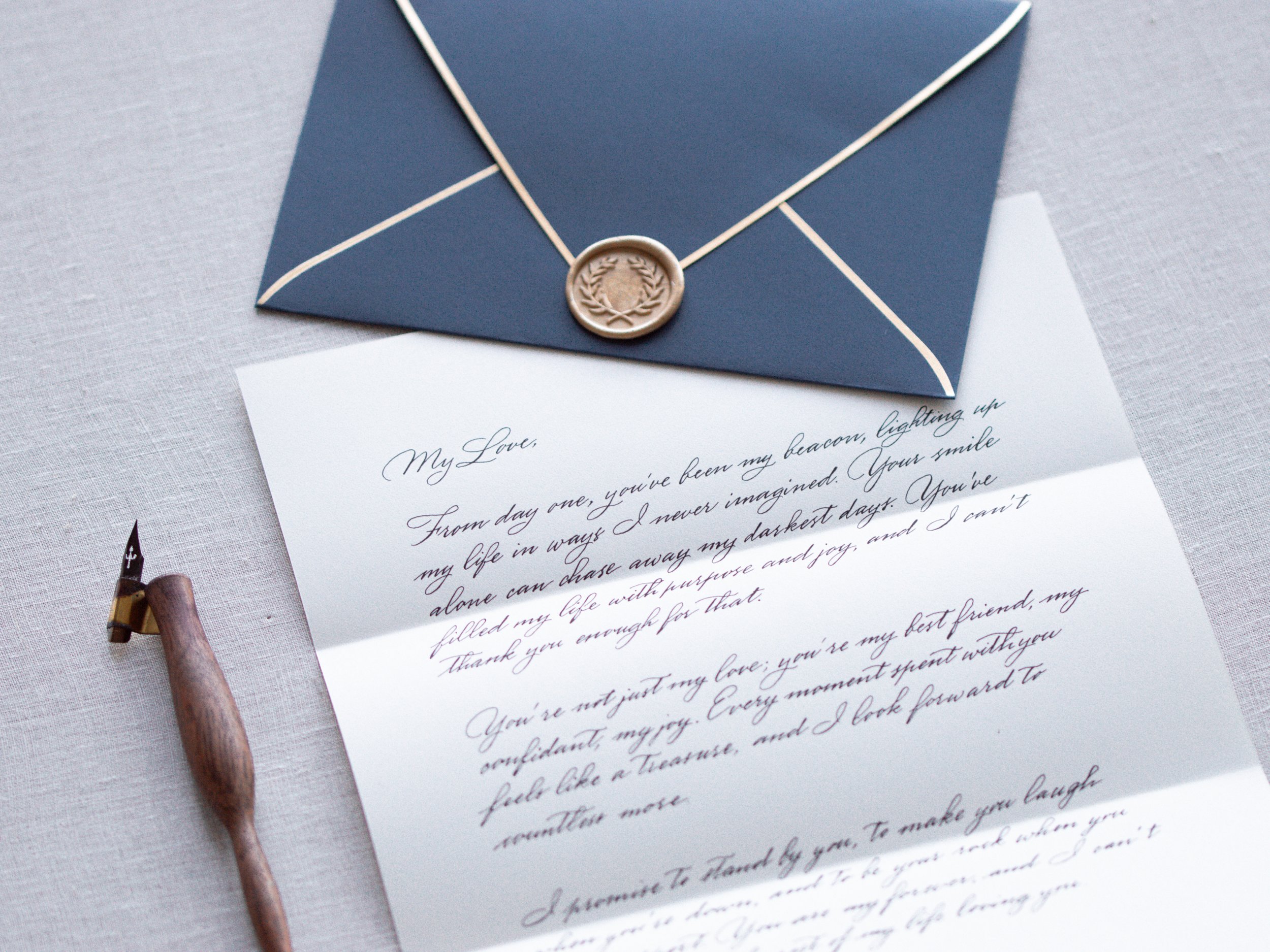 Custom Handwritten Anniversary Letter Keepsake