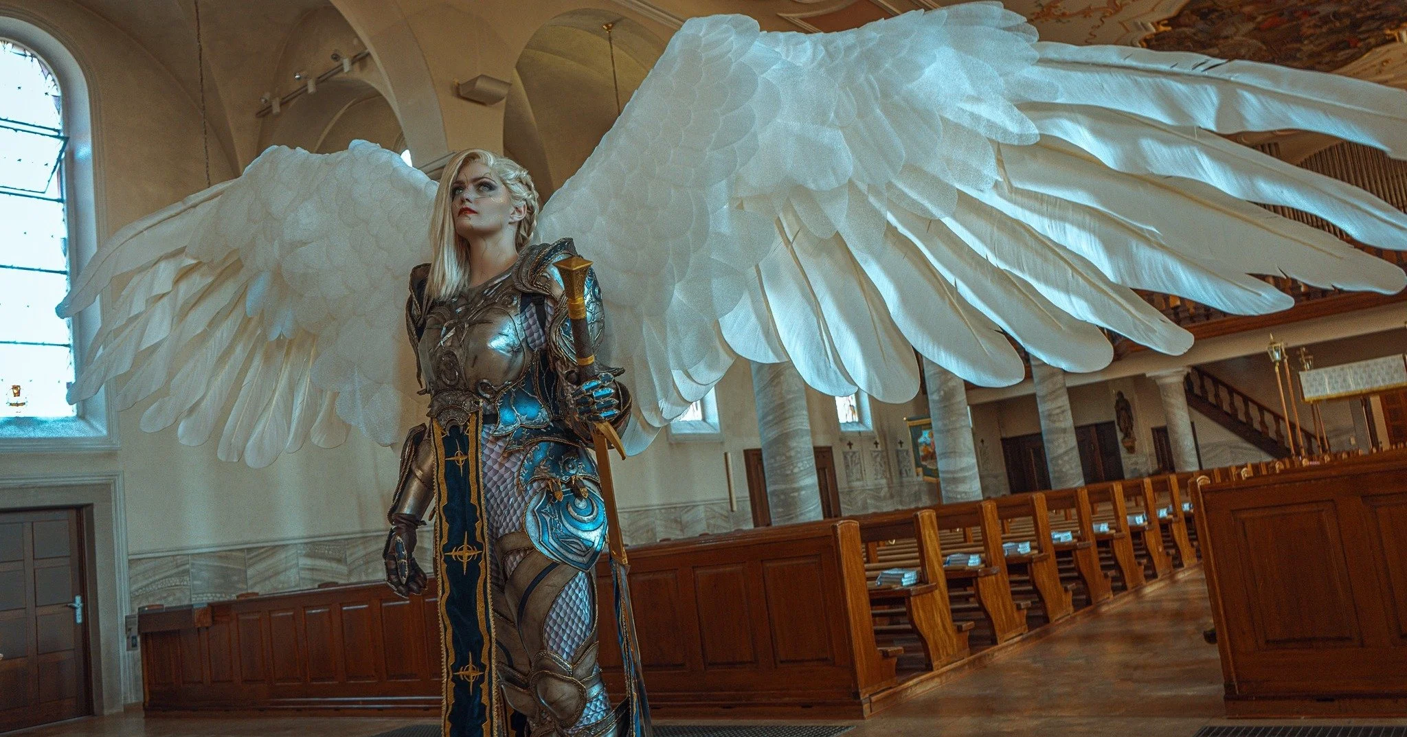 I saw an Angel in the Church o.o 
📸&edit: @wyldheart.studio
Aylin: @solaria3 
Permission for shooting in the church was granted
Baldur's Gate 3 by @larianstudios
Foam by @foamlord.de
Gold Embroidery by traumfalke
3Dprints done by @jennlexprint