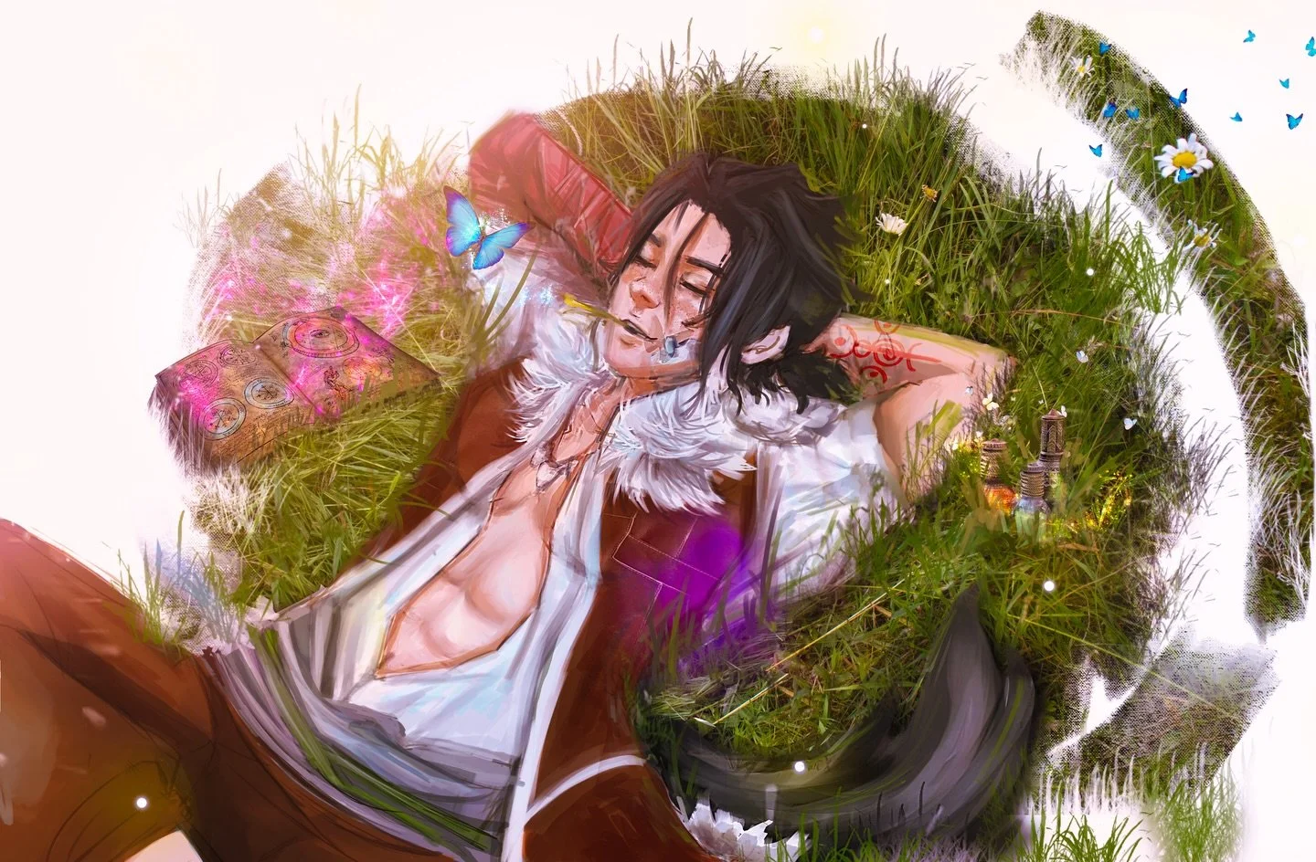 &bdquo;Did you ever just take a break and listen to the sound of the grass and the leaves from the trees flowing in the wind?&ldquo;

R&lsquo;hazik has been one of my first OCs i have ever build while developing @worldofananthara - he has a special p