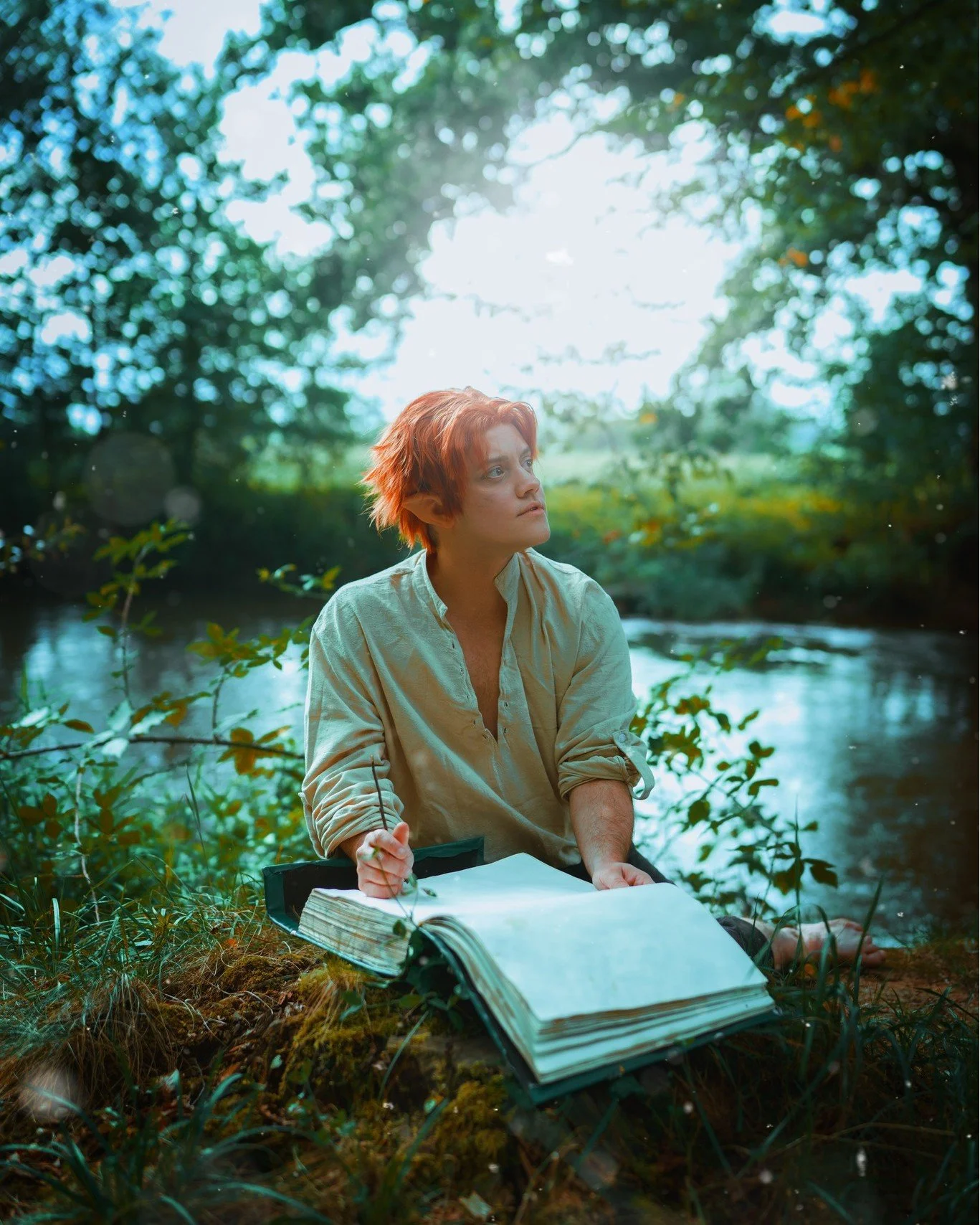 Wyld is an Oc that has been created through the further development of @worldofananthara - he carries a great burden by being the guardian of a book that holds secrets about the past, future and present&mdash;the Wyldheart Chronicles&mdash;an old art