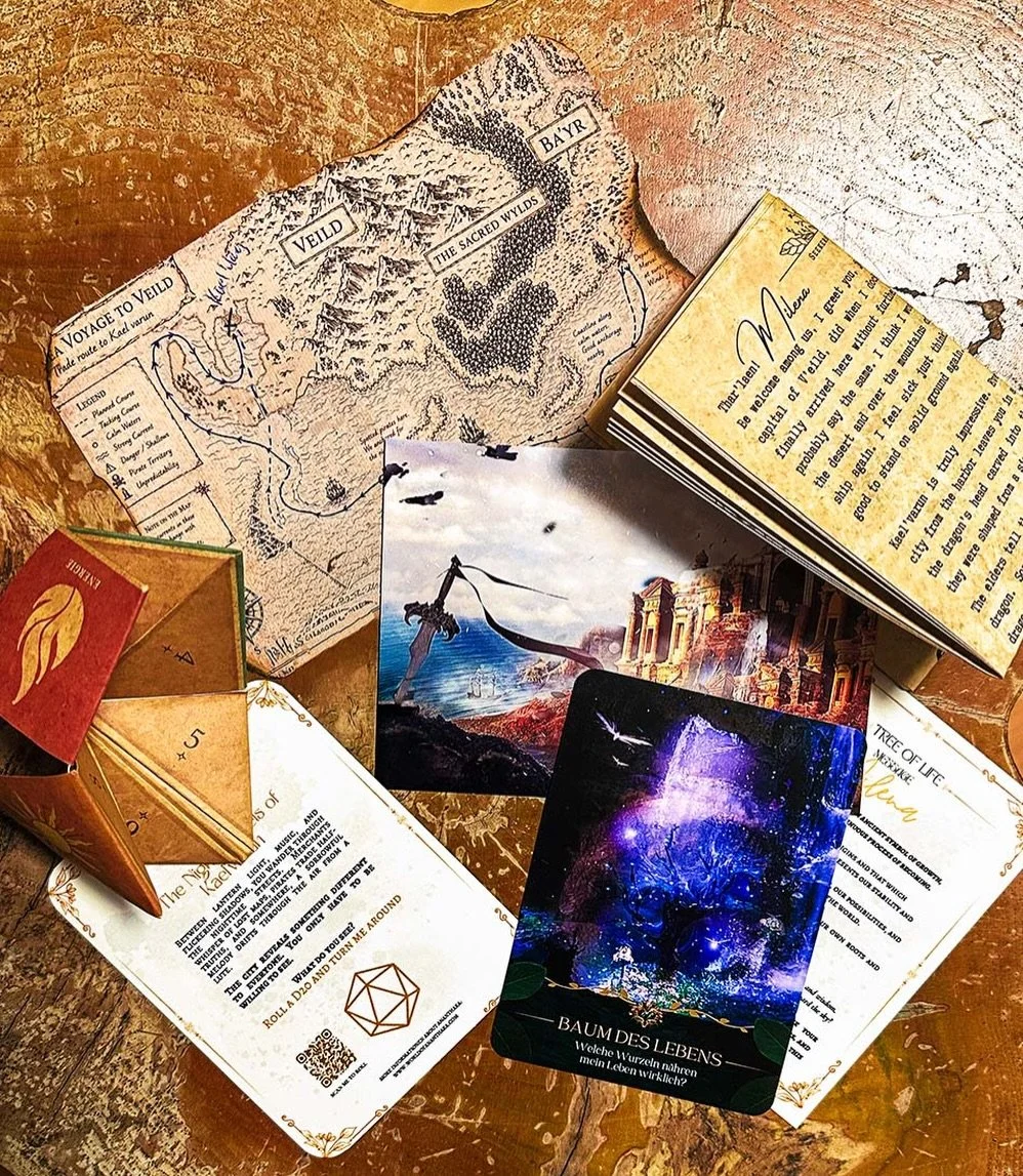 ☀️Ready for the Midsummer (Summer Solstice) Festival in Kael&lsquo;vharun? 

For the digital Content we have a Fantasy Journey straight to the City ✨ where you witness the Festival through your imagination

🔮printable fortune teller you can personal