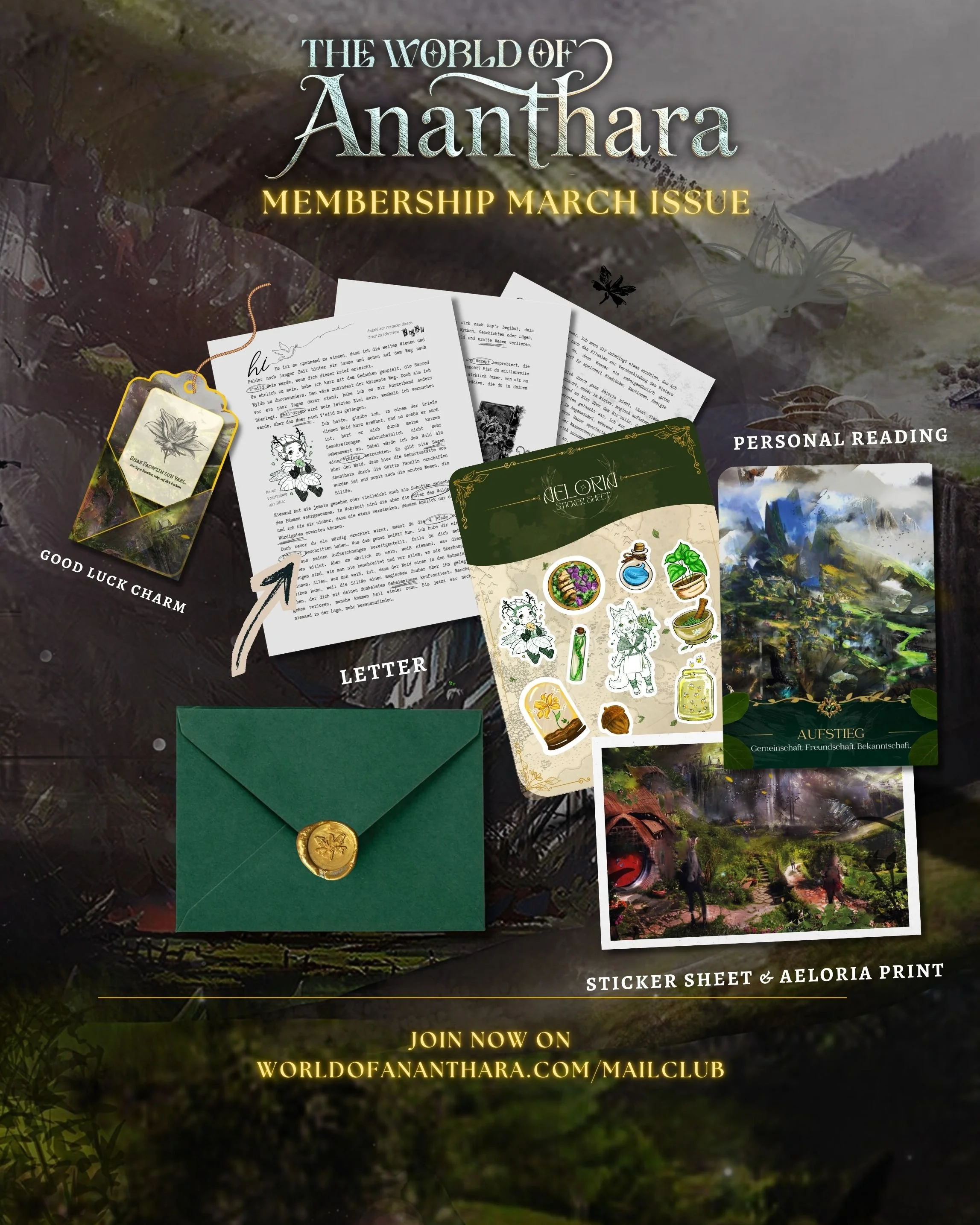 Fantasy Snail Mail Club Issue - March 2026