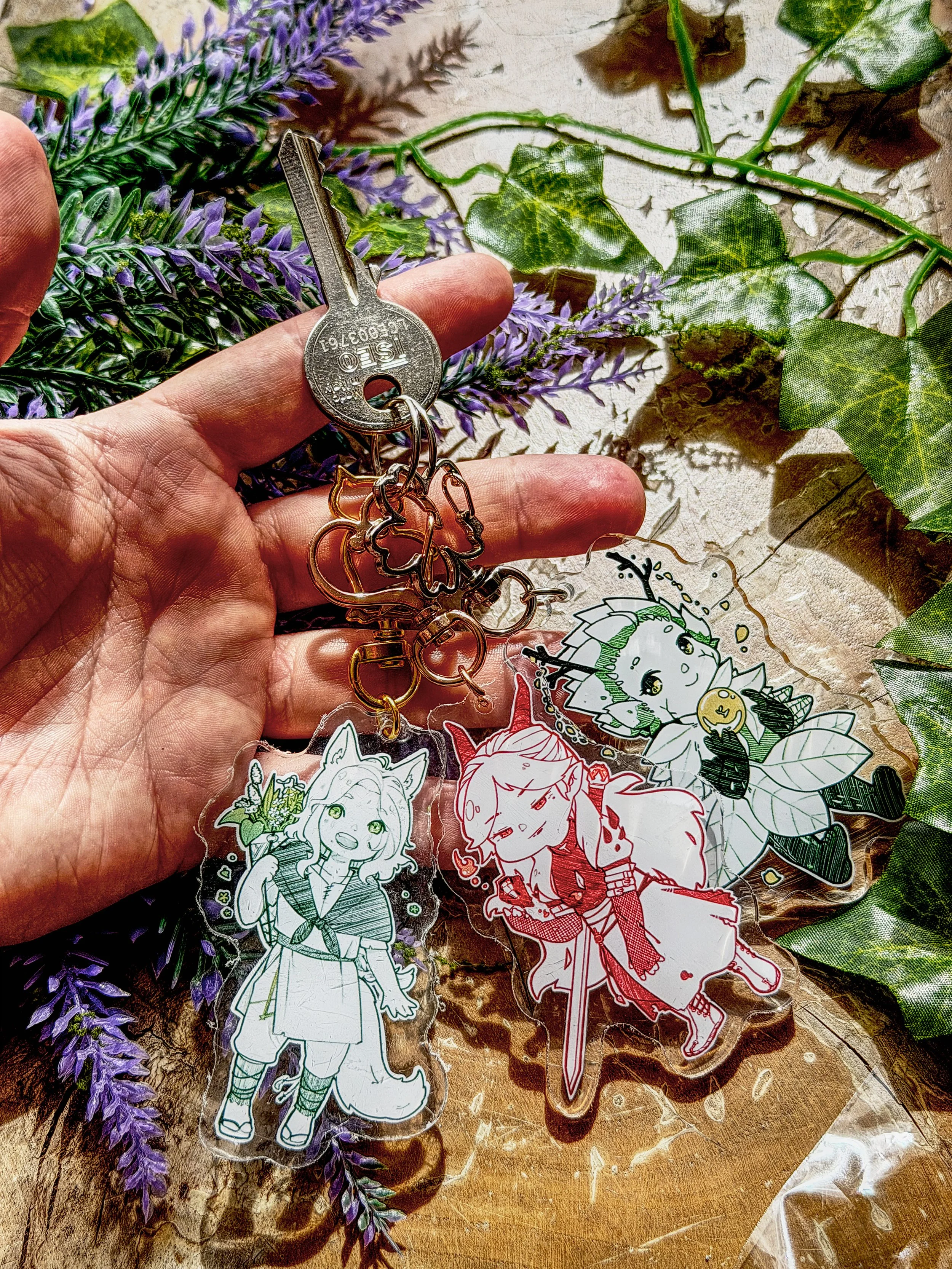 Acrylic Fantasy Character Keychain | Peoples of Ananthara