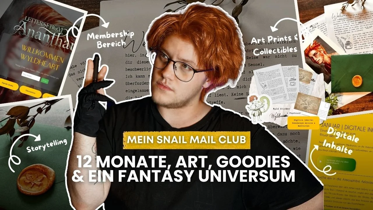 Wie ich mit 12 Briefen, digitalen Inhalten &amp; Kunst, mein Worldbuilding in 2 Wochen vertieft habe
