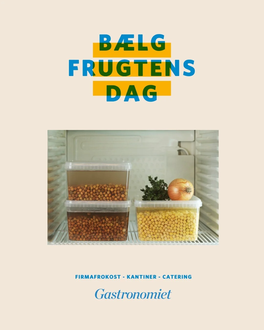 I dag er det &acute;B&aelig;lgfrugternes dag&acute; og det markerer vi i Gastronomiet. 
Vi elsker nemlig b&aelig;lgfrugter og har vores egen produktion af &oslash;kologiske linser, kik&aelig;rter og Ingrid &aelig;rter.

Du kan hurtigt f&aring; succes
