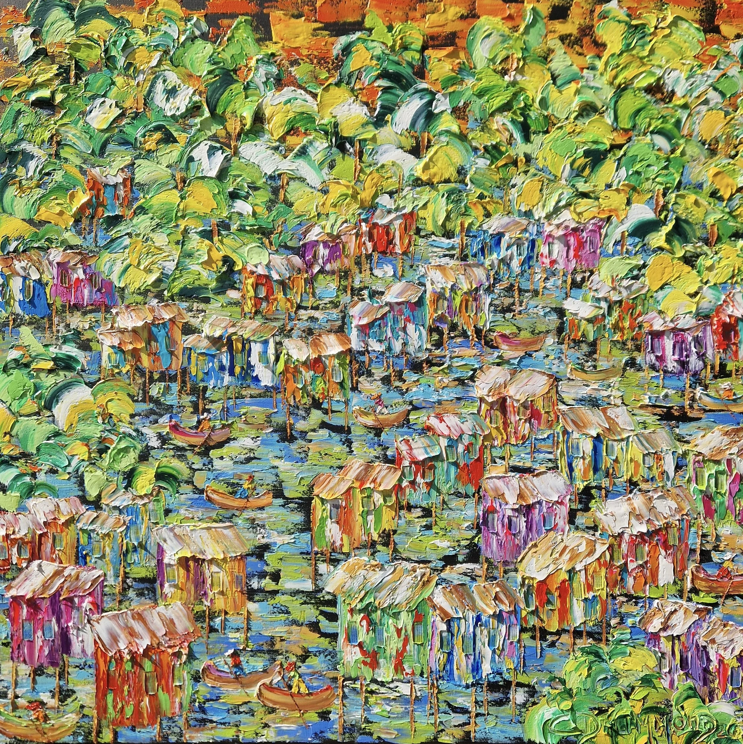 Alegria no Pantanal 80 × 80 cm • 32 × 32 in