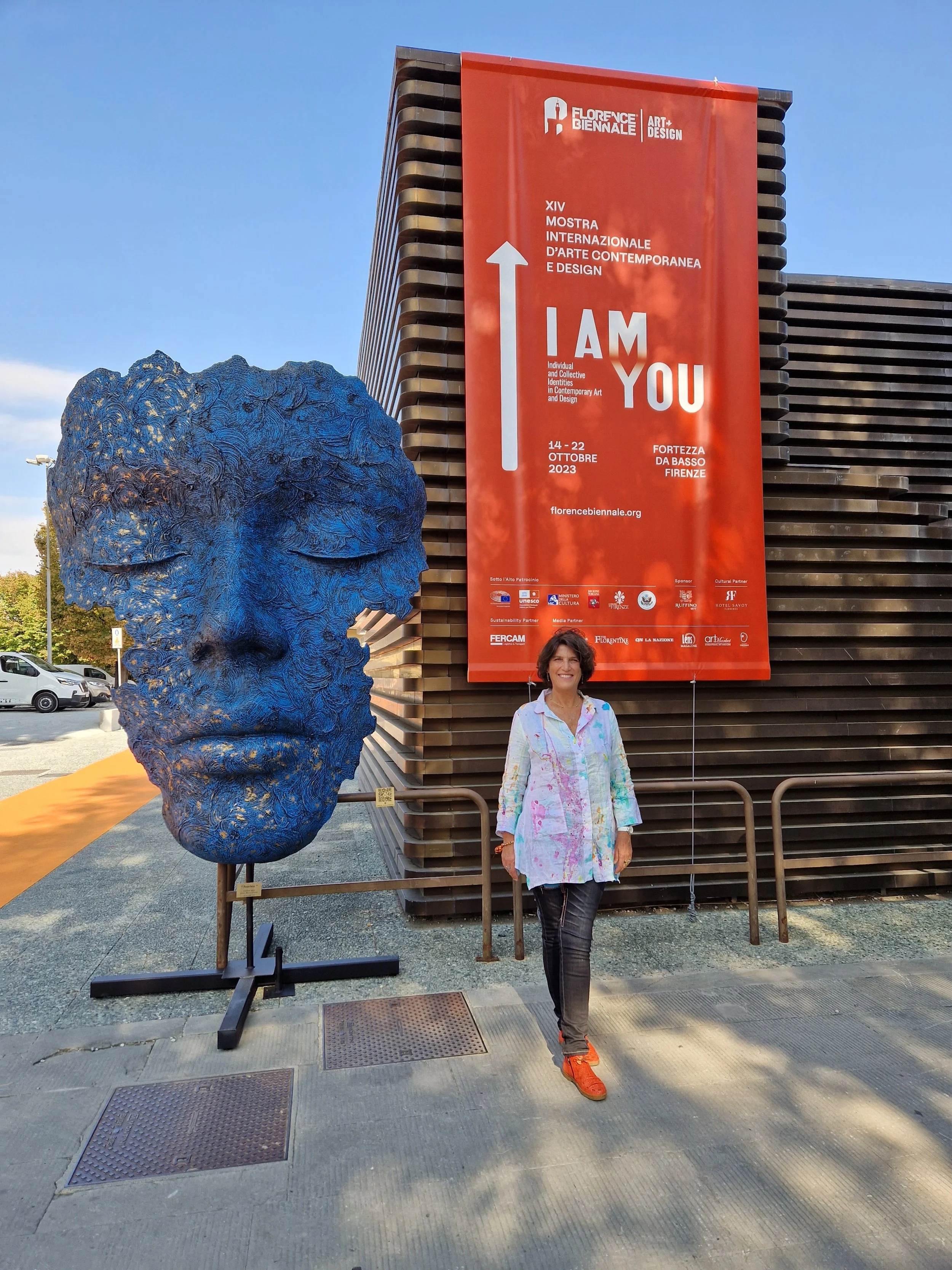 Christine Drummond at Florence Biennale 2023 in Florence Italy