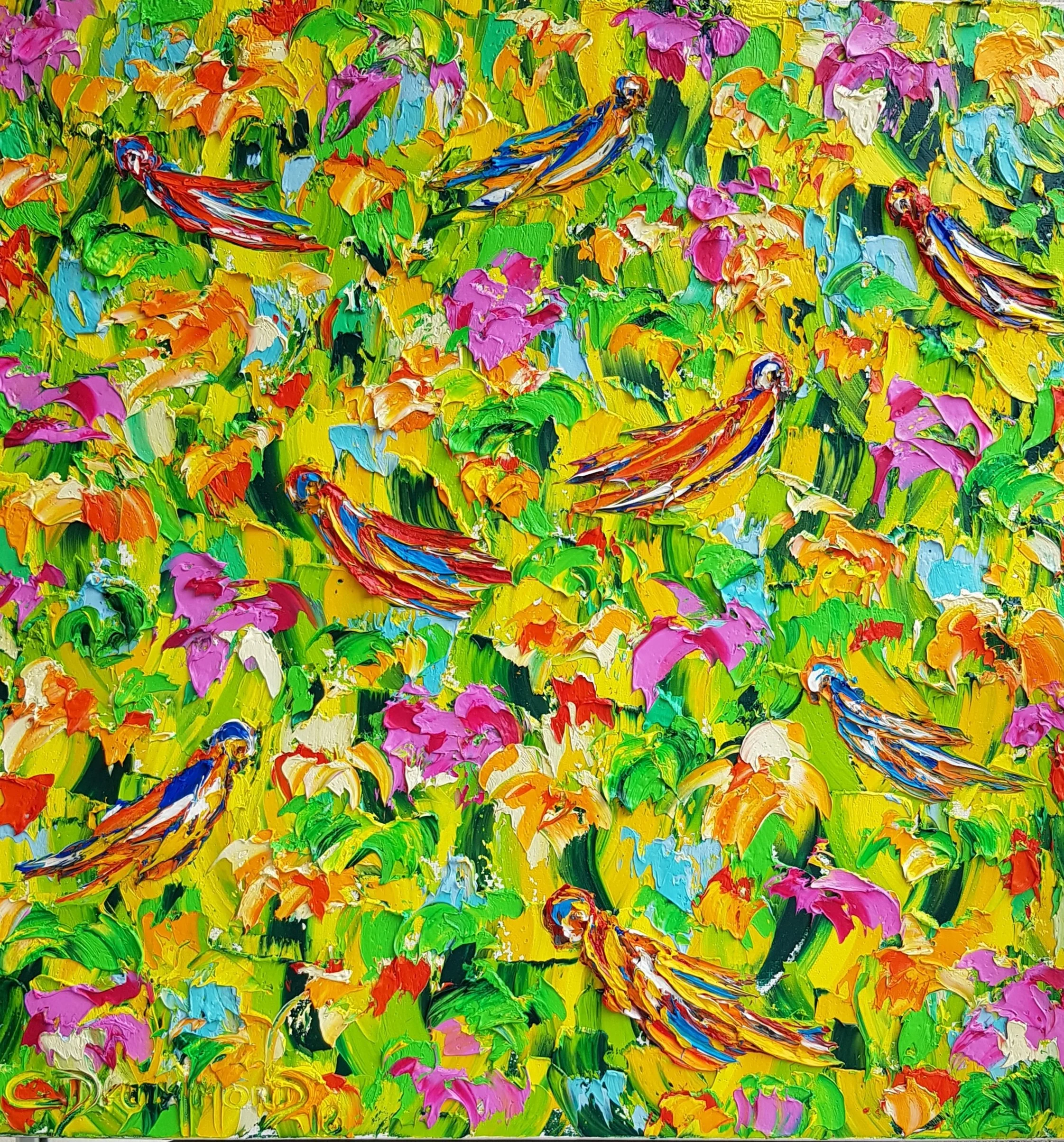 Revoada da Alegria 60 × 60 cm • 24 × 24 in