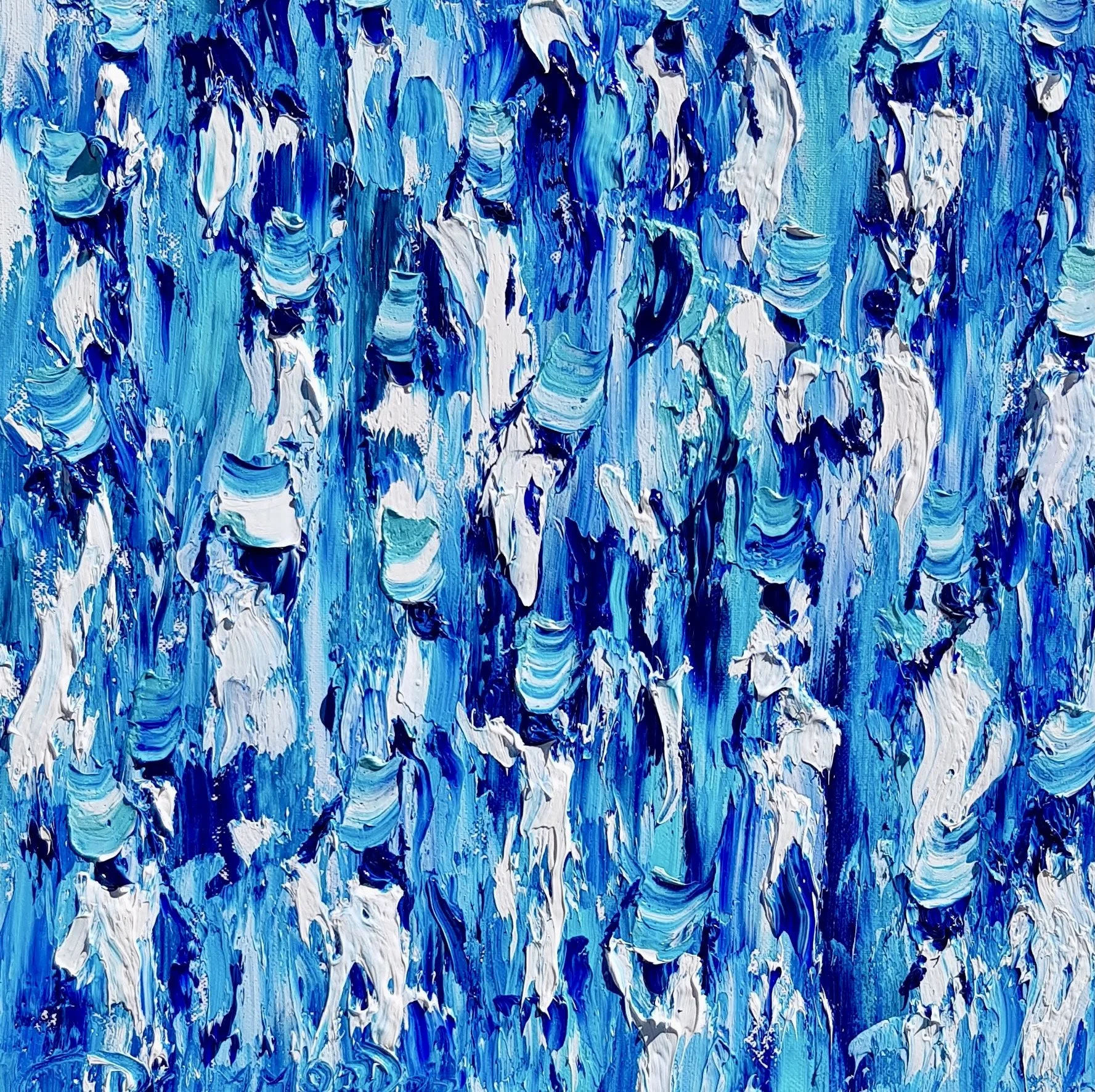 Femmes au clair de lune 40 × 40cm • 20 x 20 in