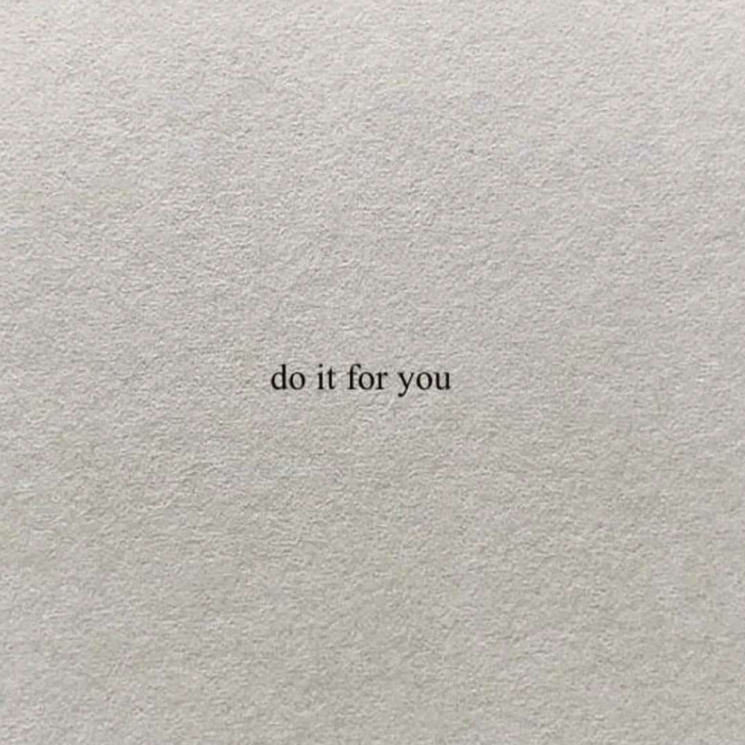A close-up of a textured paper with the words 'do it for you' printed in small black text.