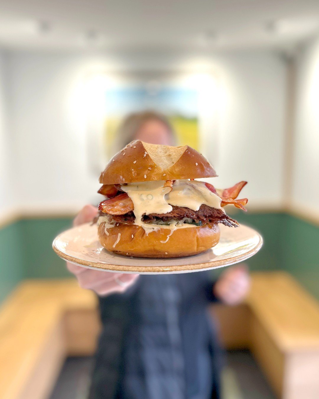 It's been 2 weeks! Have you got your hands on our Kaiser Burger yet? 🇩🇪 

If not, don't worry! There's still plenty of time to indulge in this beauty. 🤤
