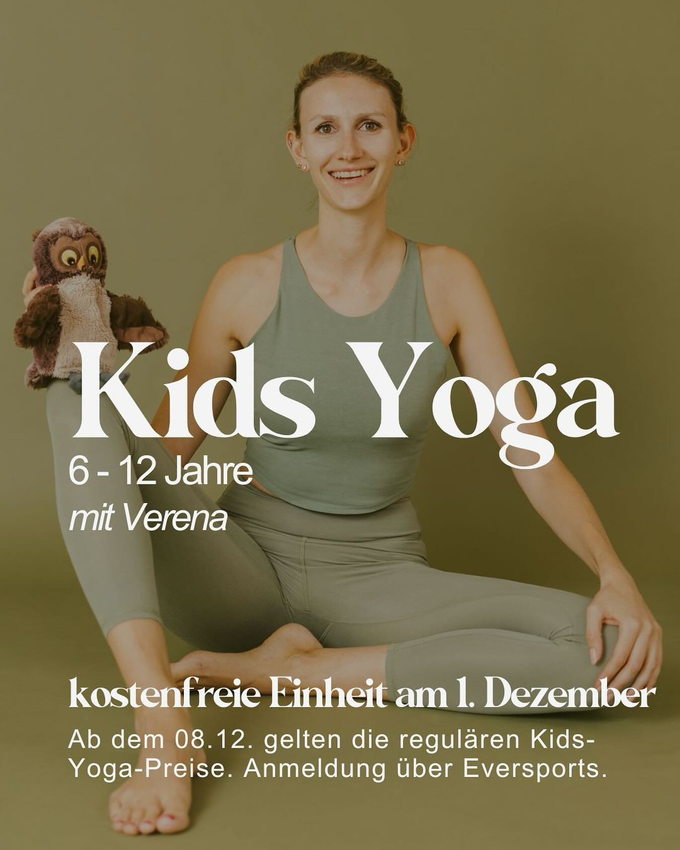Good News f&uuml;r die Mini Yogis 😍
Ab Dezember startet unsere Kids-Yoga-Klasse f&uuml;r Kinder von 6 bis 12 Jahren in der @flow.with.the.owl spielerische Bewegung mit Achtsamkeit und Entspannung verbindet. Immer Montags von 15-16 Uhr &uuml;ben die 