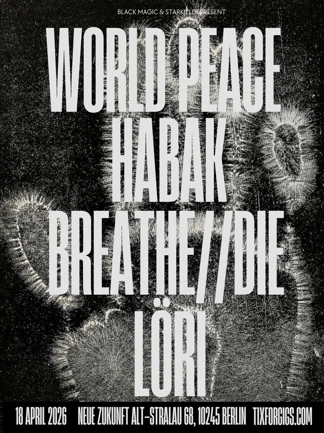 18th APRIL 2026
@neuezukunftstralau 
(Alt Stralau 68, 10245 Berlin)
TICKETS: TIXFORGIGS.COM LINK IN BIO

Presented with @damonstarkiller 

@habakband channel their self described crust mel&oacute;dico into emotionally charged songs rooted in crust sc