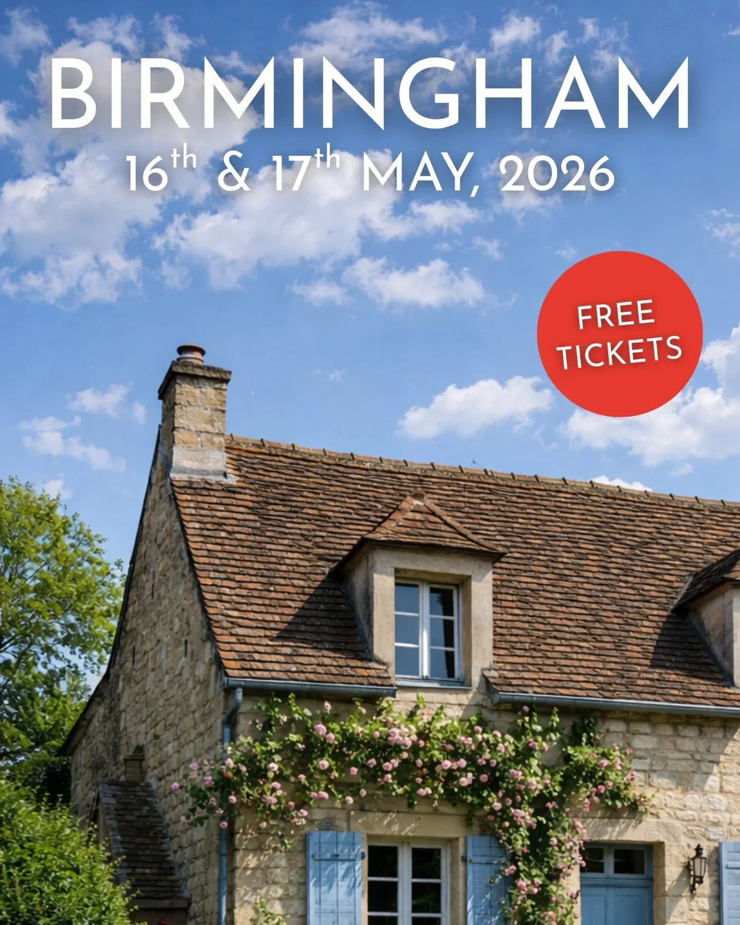 Will we see you in May? 

🎟️ Tickets are free and available to book now!

Come and chat to the experts and take one step closer to making your dream of a life in France (or a gorgeous holiday home!) a reality

www.frenchpropertyexhibition.com