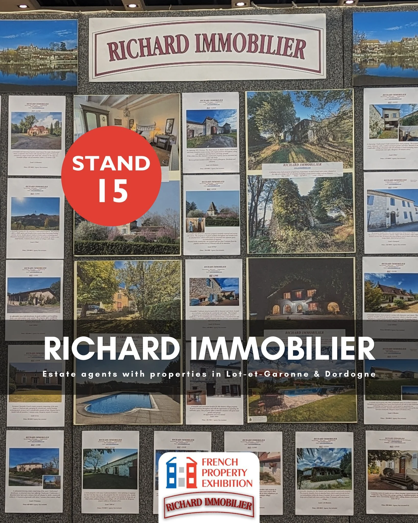 Looking for a home in southwest France?

Richard Immobilier will be joining us at the French Property Exhibition, bringing their local expertise in Lot-et-Garonne and Dordogne, two much-loved areas for buyers seeking village life, countryside views a