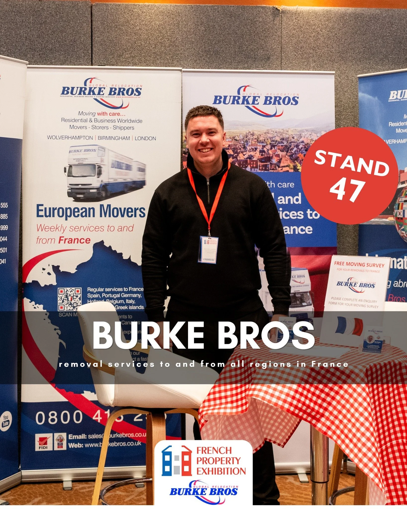 Burke Bros Moving Group will be joining us at the French Property Exhibition, offering practical advice for anyone preparing to relocate to France.

From packing and shipping to customs paperwork, storage and planning the logistics of an internationa
