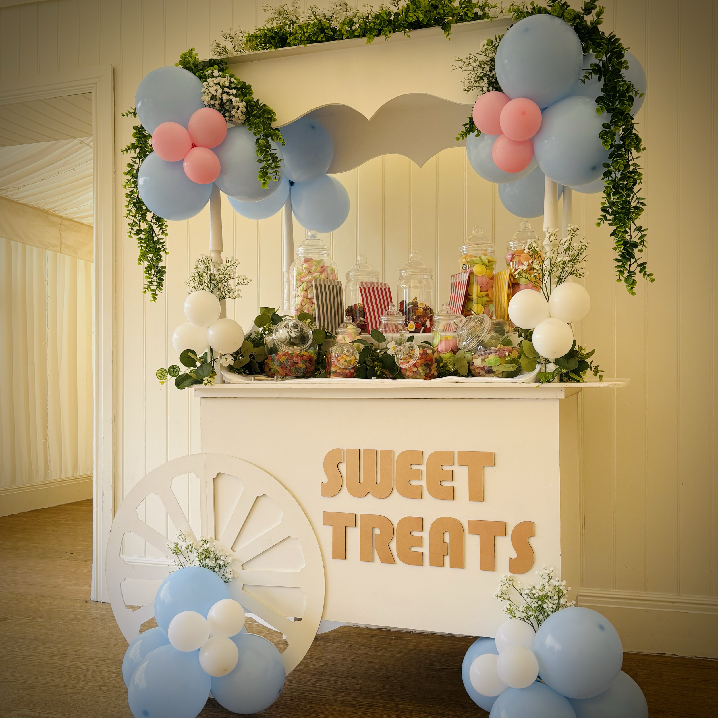Wooden Candy Cart