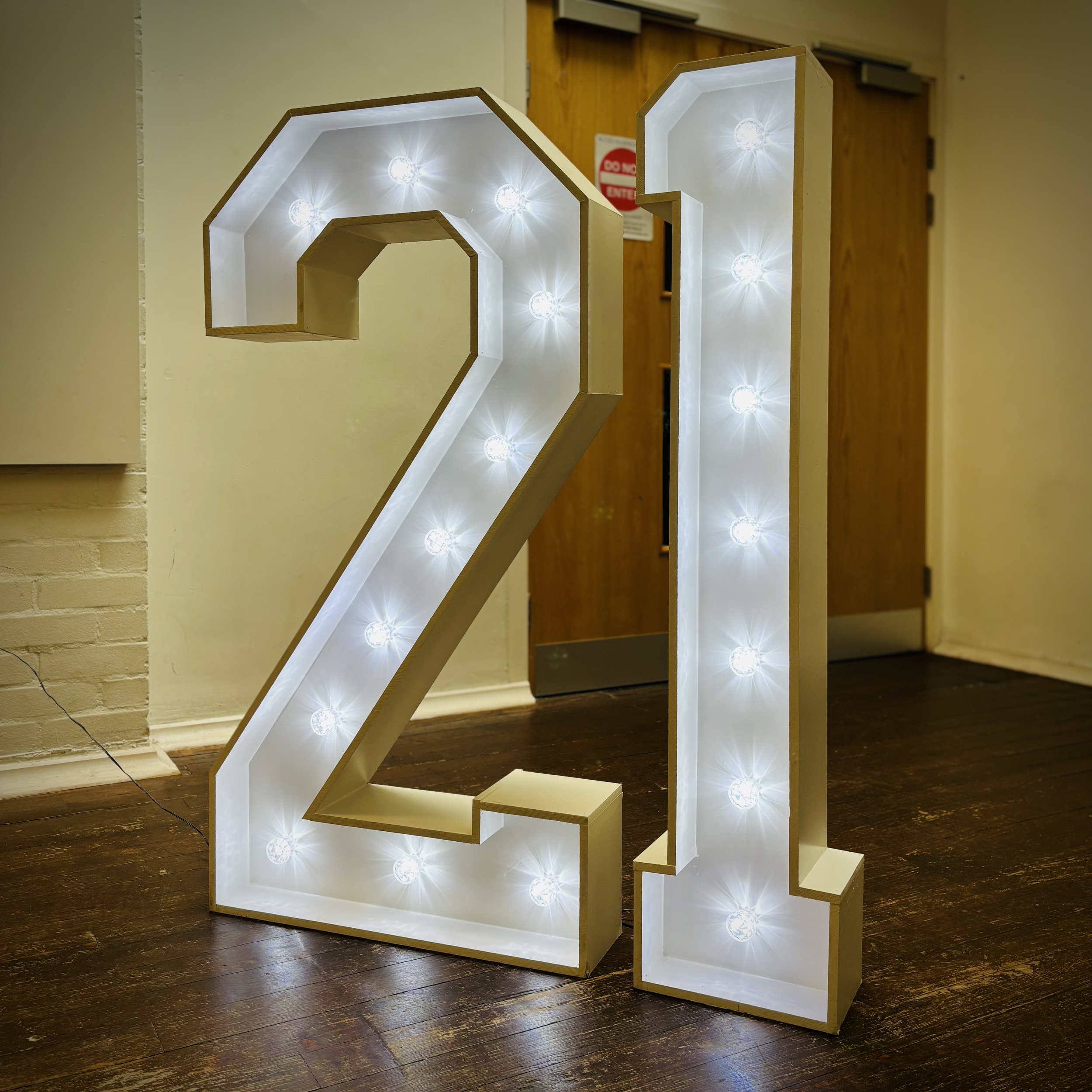 Light up 21 supplied for a party in Ely