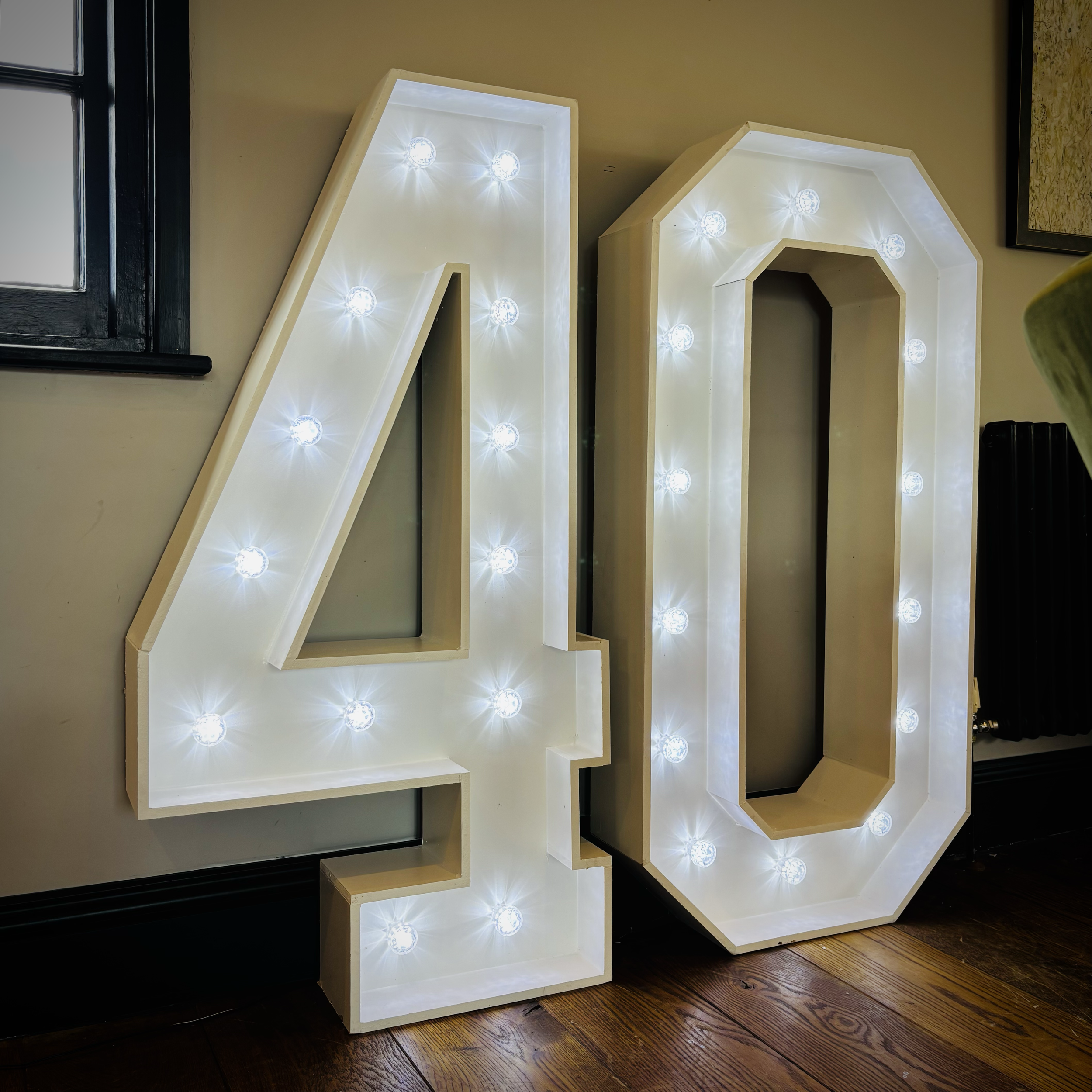 Light Up 40 supplied for a party in Cambridge