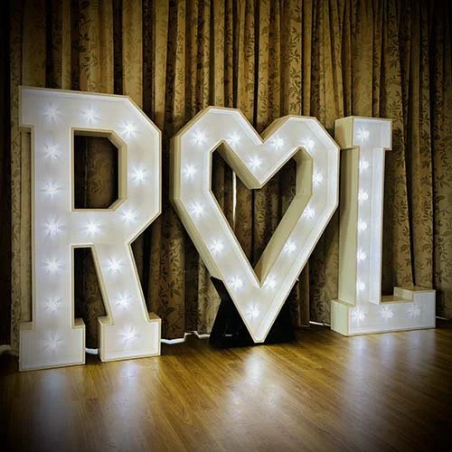 Light up R&L for an engagement party in Lakenheath, Suffolk