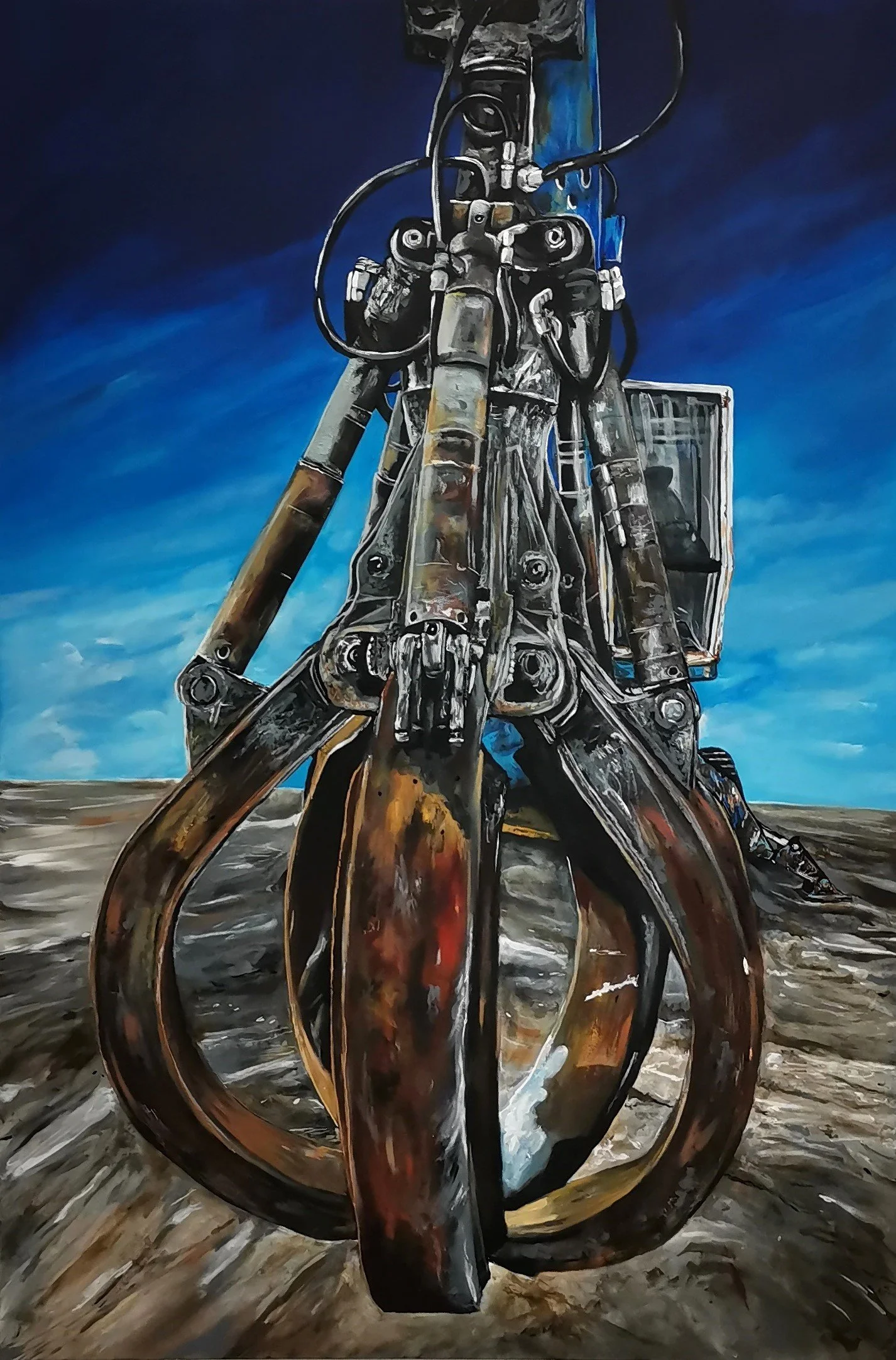 Blue Fuchs Crane 2022
Acrylic Painting