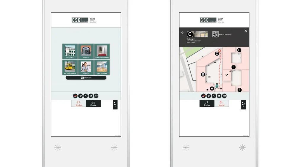 easyGuide kiosk Screenshot - GSG Geneststrasse Berlin