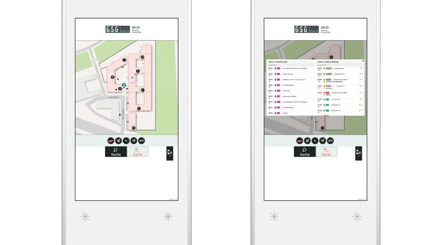 easyGuide kiosk Screenshot - GSG Geneststrasse Berlin