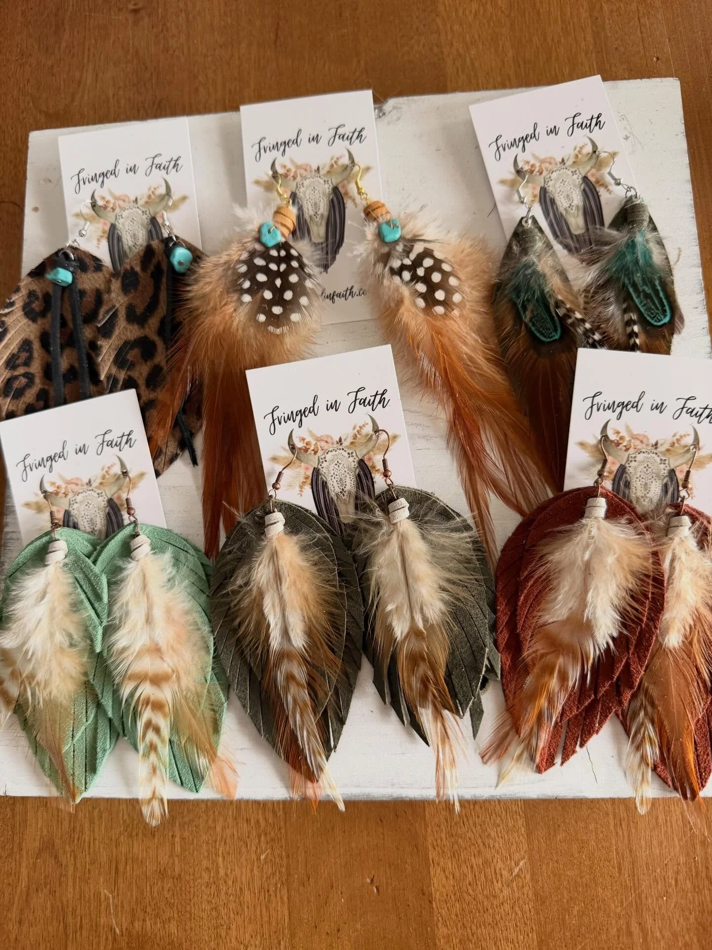 I am so excited to be carrying this line of earrings debuting today, 6 months after losing my husband Jason. Fringed In Faith handmade earrings from Montana. #FeatherAngels #signs #feathersigns #fringedInFaith #angelFeatherSigns @fringedinfaith
