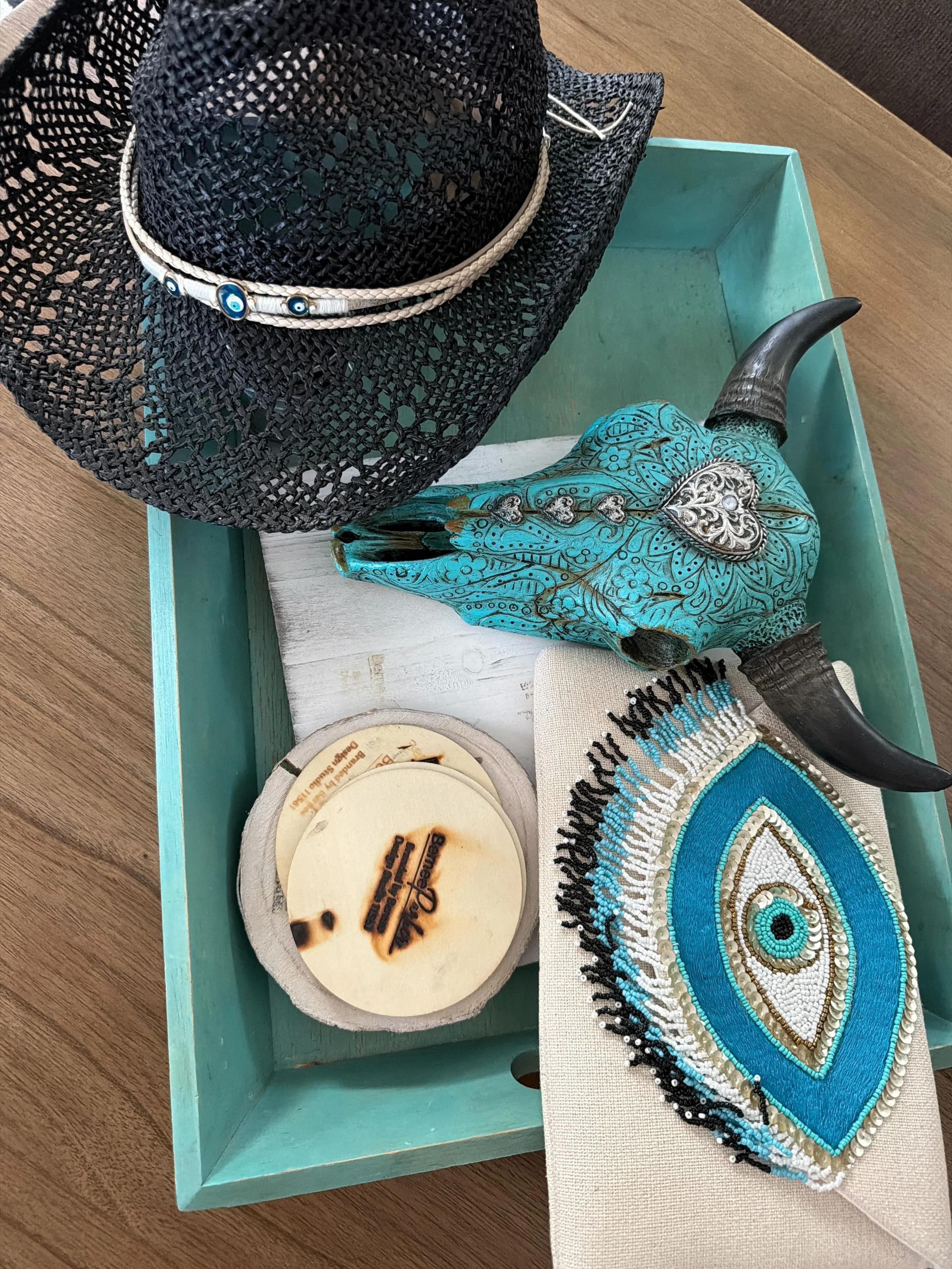Protection. Positive energy. Purpose. 🧿✨

The evil eye symbolizes strength, protection, and surrounding yourself with positive energy &mdash; a reminder to move through life with intention, hope, and purpose.

Part of the Play With Purpose Collectio